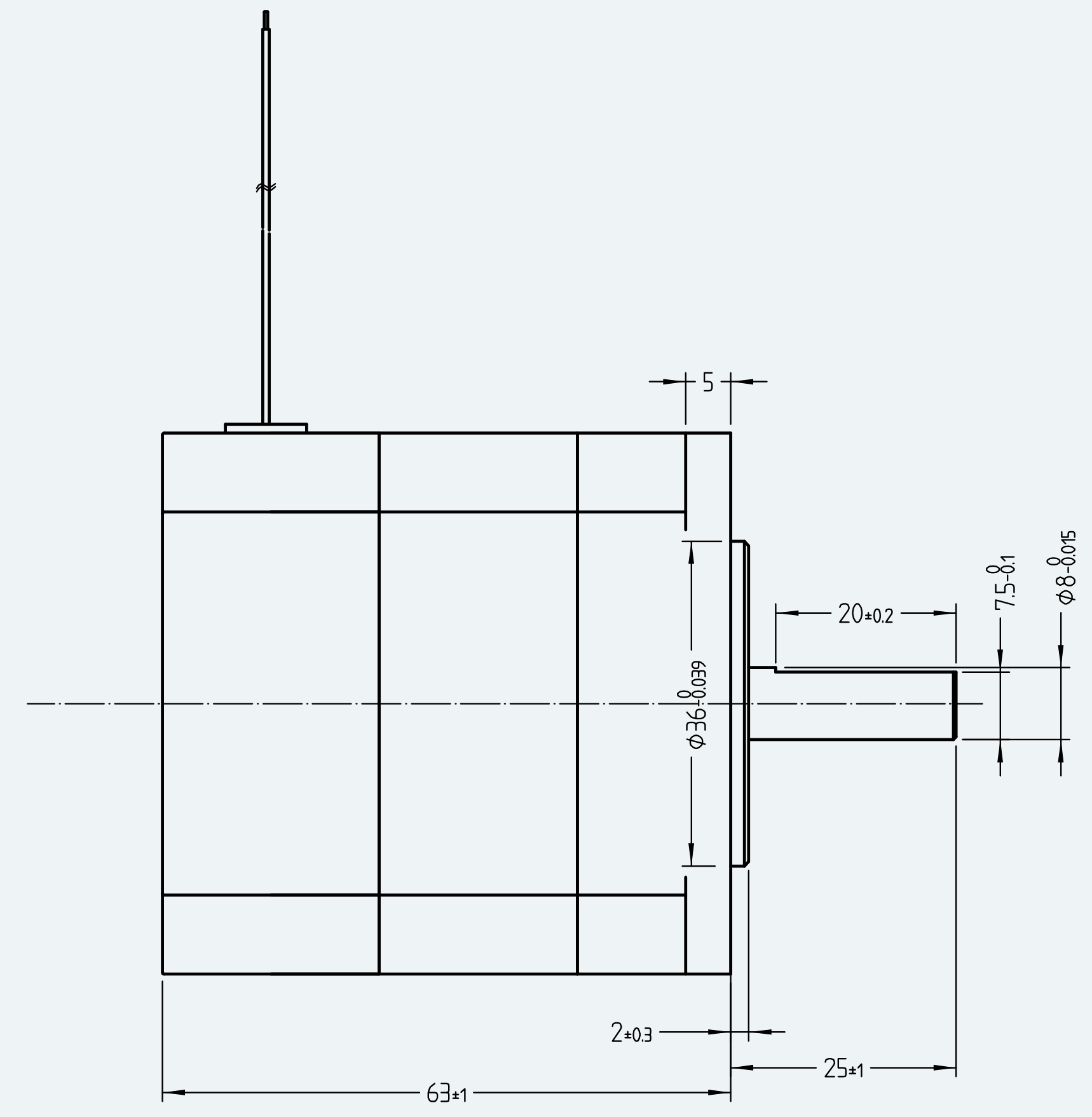 Mechanical View 2 for ES-DC-SL07-M002