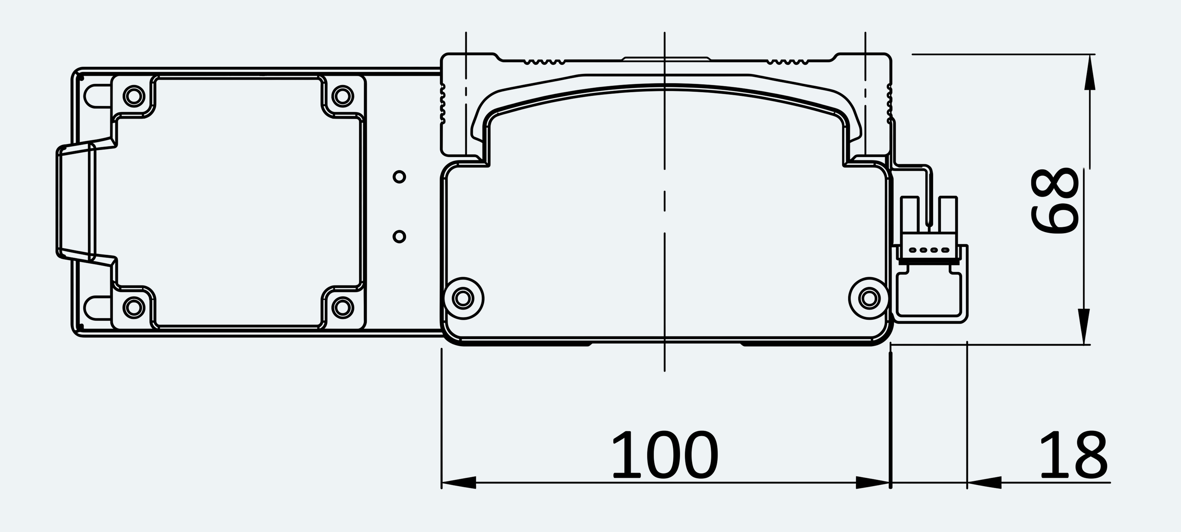Mechanical View 4 for ES-LM-BS50-S0100-L016-MI01-M001
