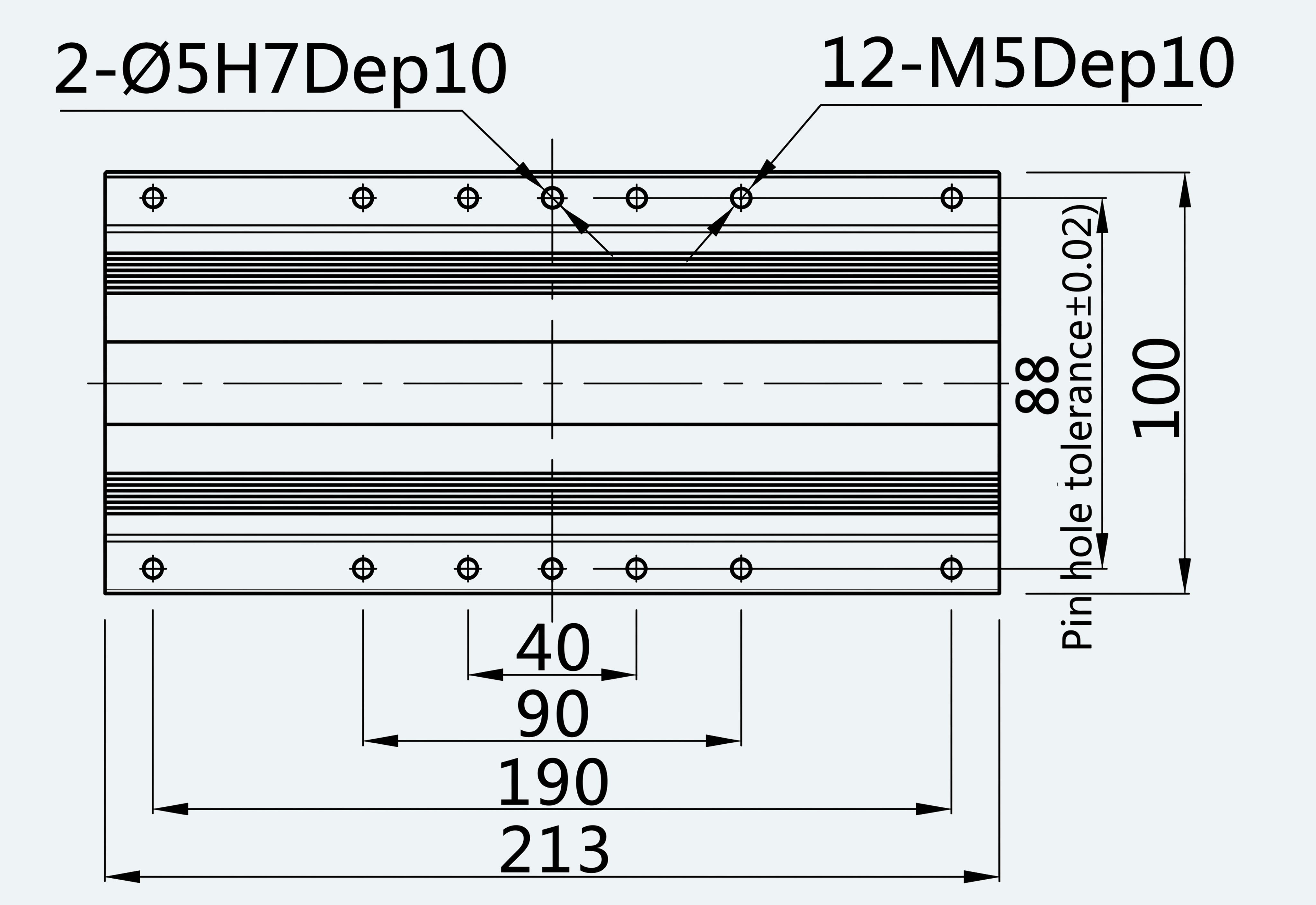 Mechanical View 6 for ES-LM-BS50-S0100-L016-MI01-M001
