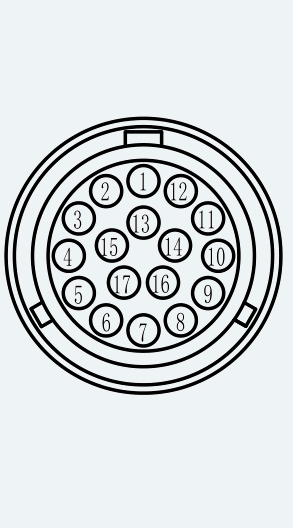 Feedback Connector Pinout for ES-SM-A01-130D-T14P33NM-3000W-005