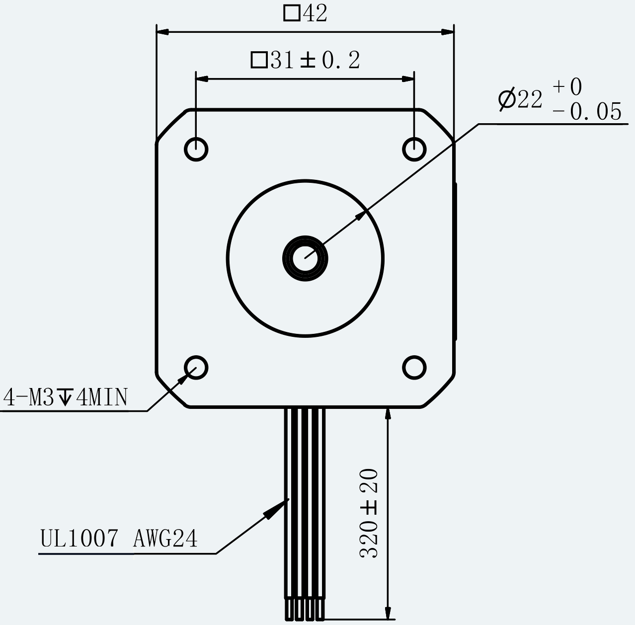 Mechanical View 1 for ES-ST-17H2034-050-4BL