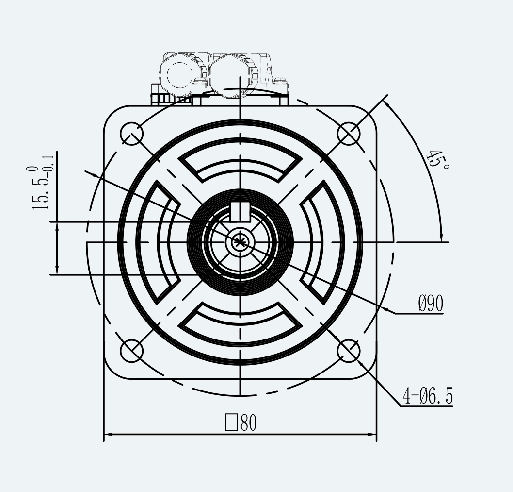 Mechanical View 2 for ES-SM-A03-080D-T2P39NM-750W-001