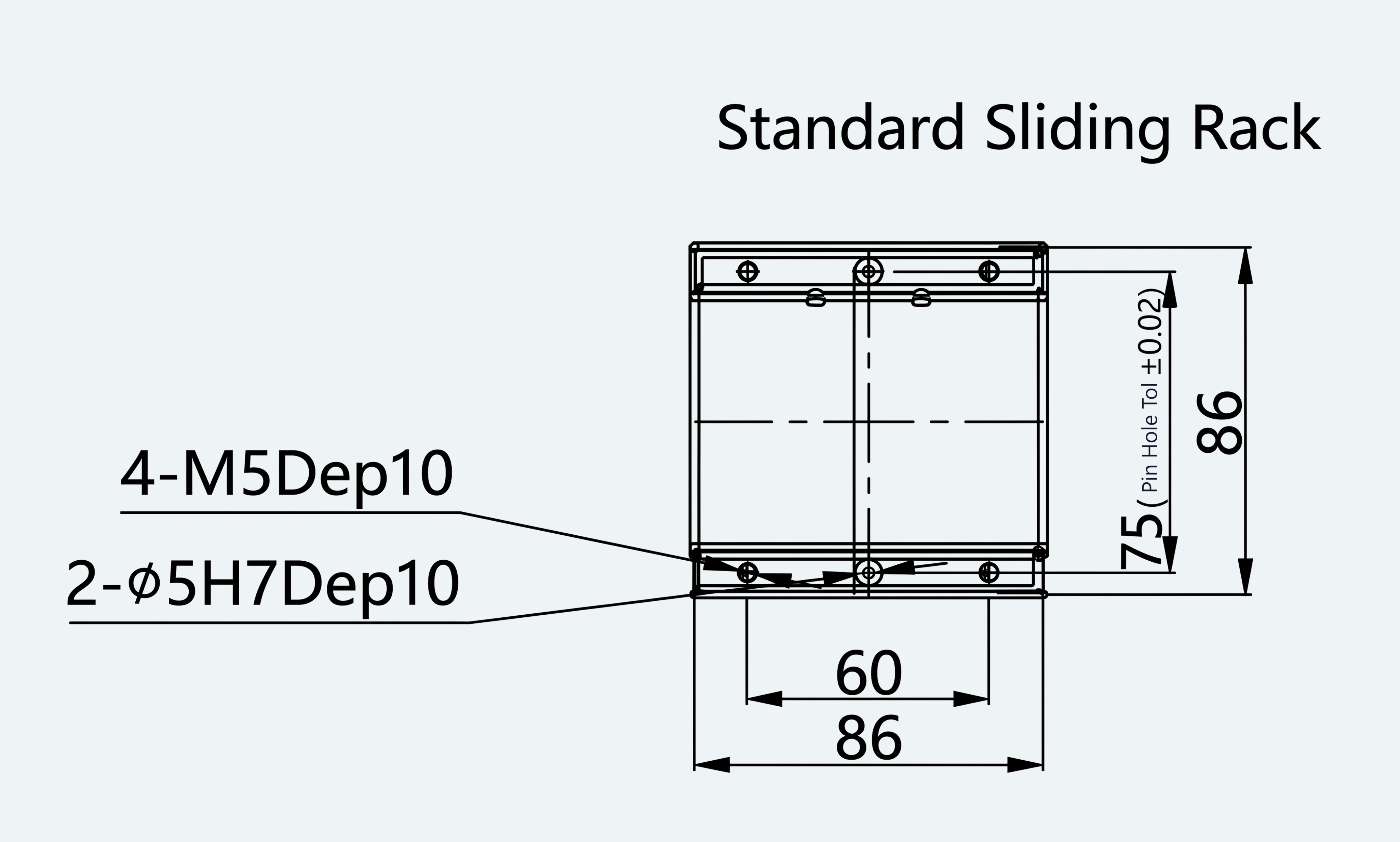 Mechanical View 2 for ES-LM-BS03-S0060-LREQ-MI01-M001