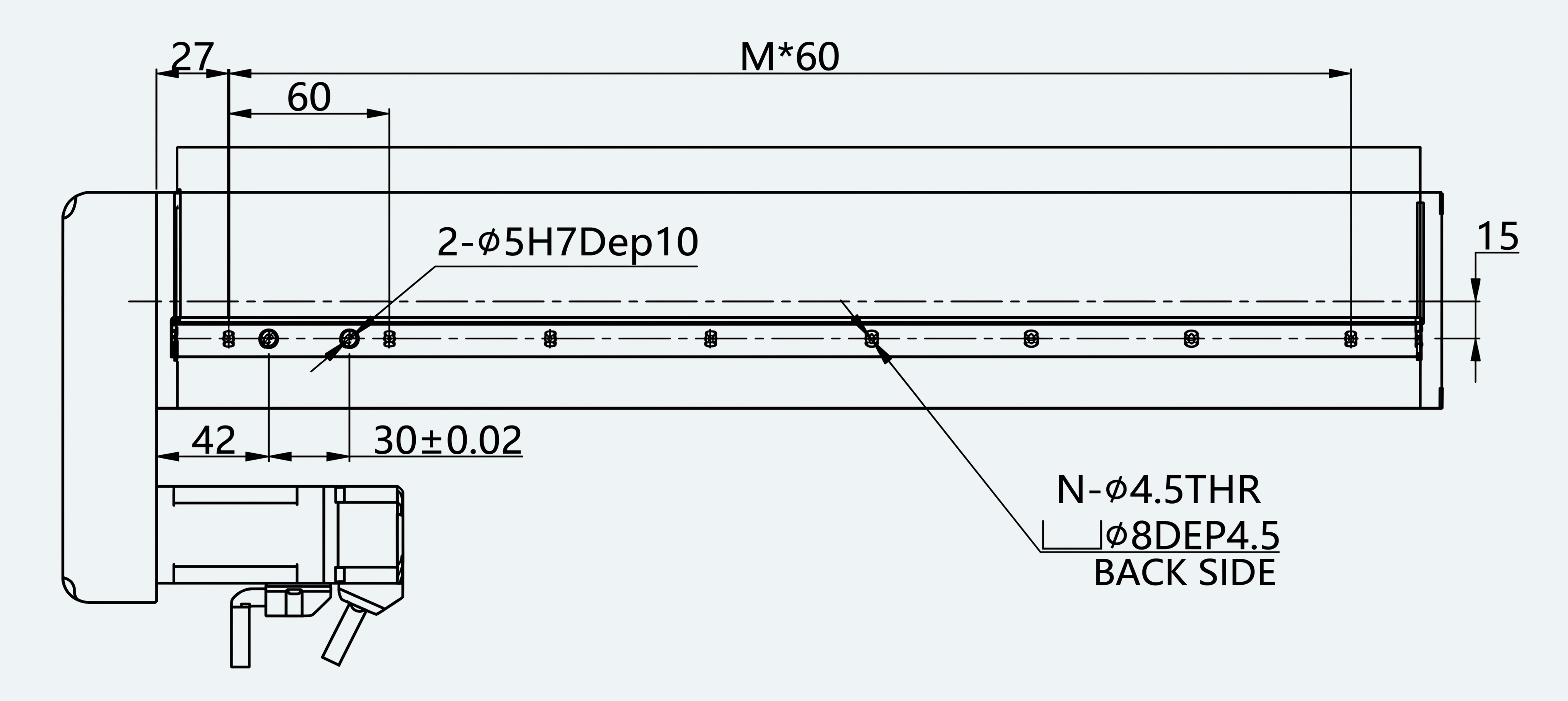 Mechanical View 5 for ES-LM-BS03-S0060-LREQ-MI01-M001