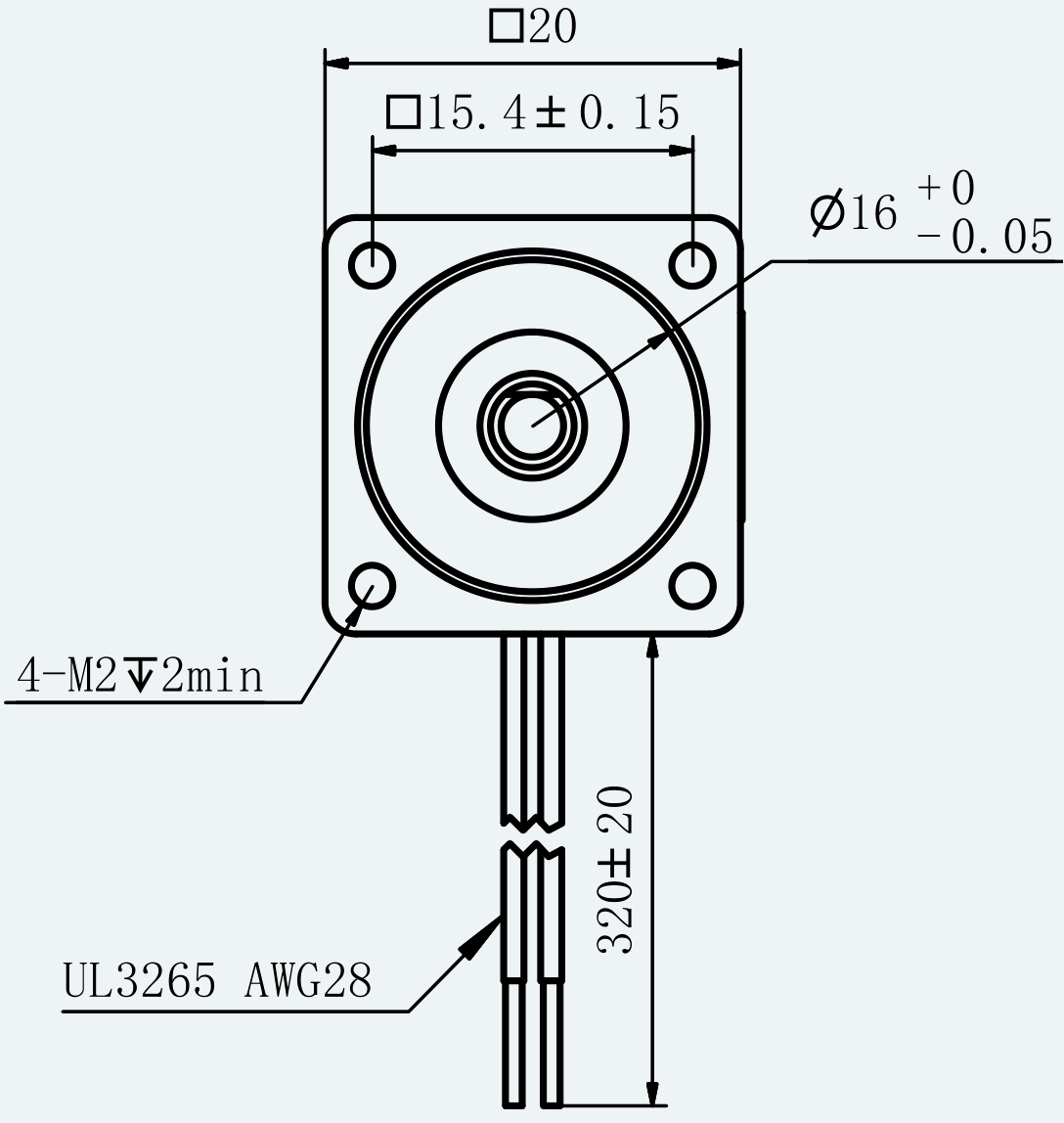 Mechanical View 2 for ES-ST-08H2028-050-4AL