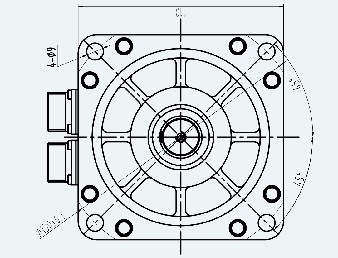 Mechanical View 1 for ES-SM-A02-110D-T6NM-1260W-002