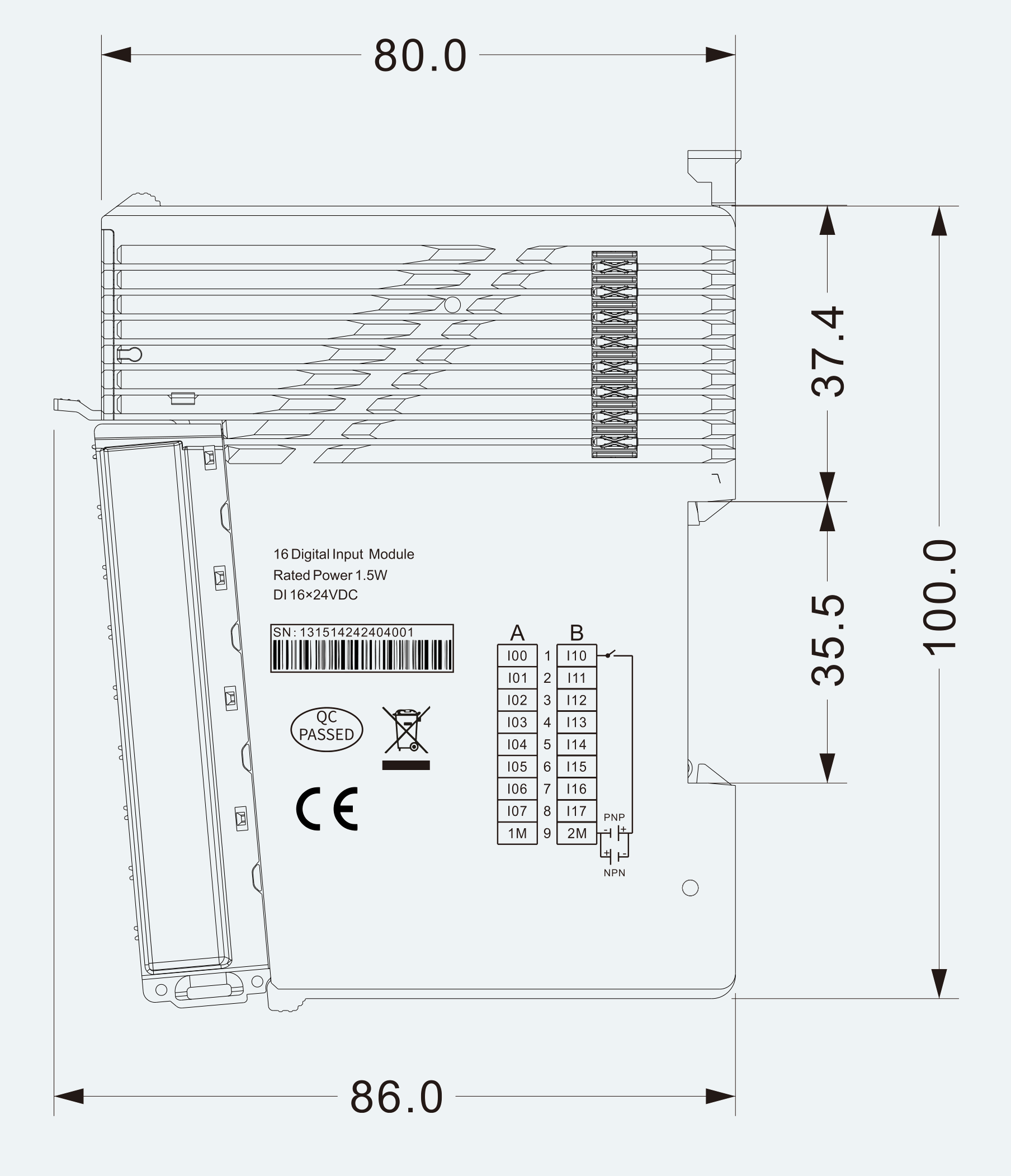Mechanical View 2 for ES-IO-01-M004