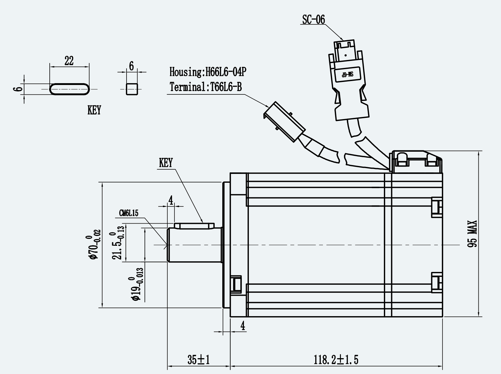 Mechanical View 1 for ES-SM-A01-080S-T2P39NM-750W-007