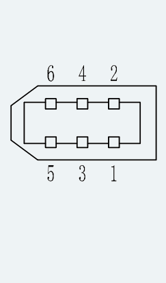 Feedback Connector Pinout for ES-SM-A01-060S-T0P64NM-200W-004