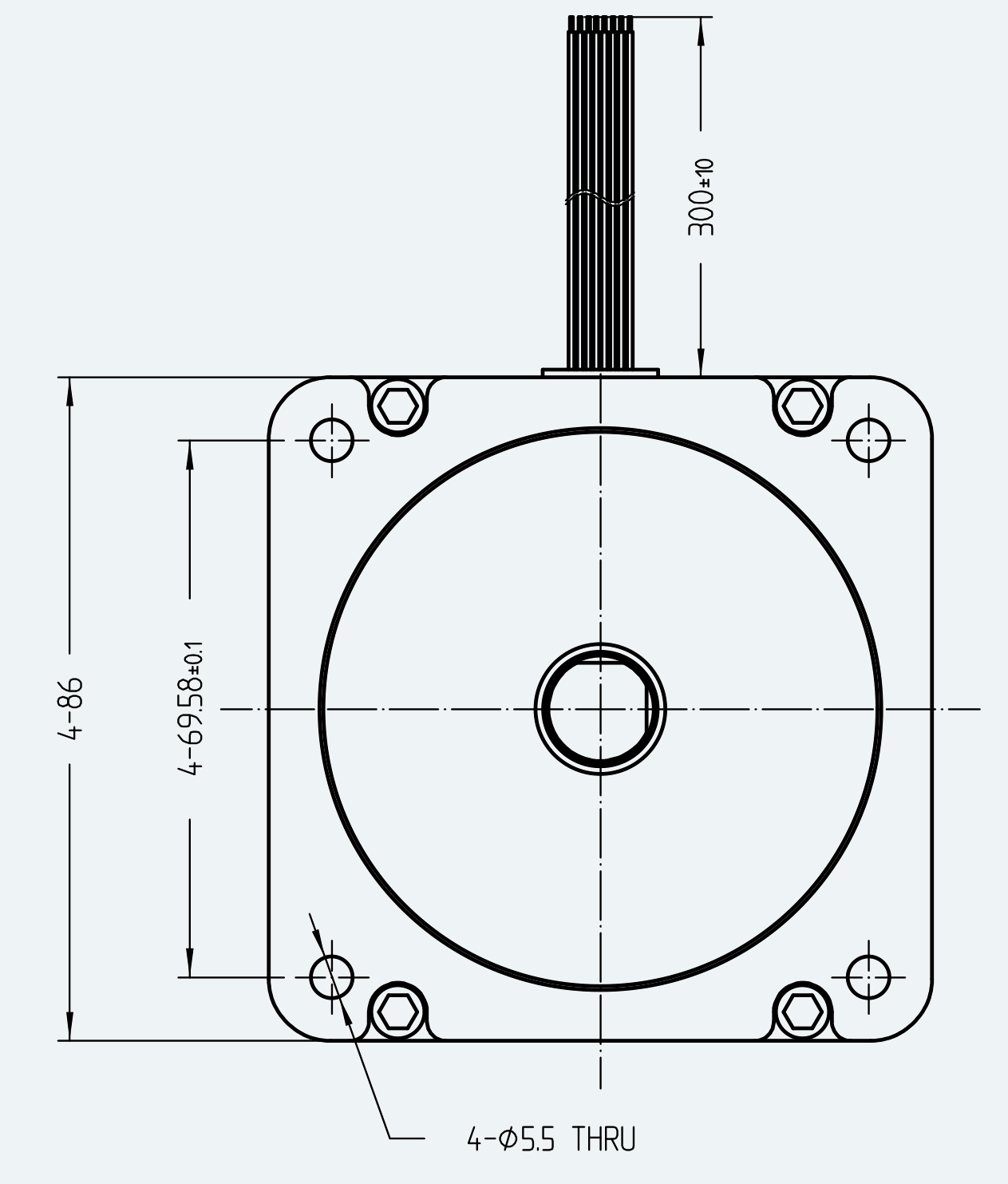 Mechanical View 1 for ES-DC-SL08-M001