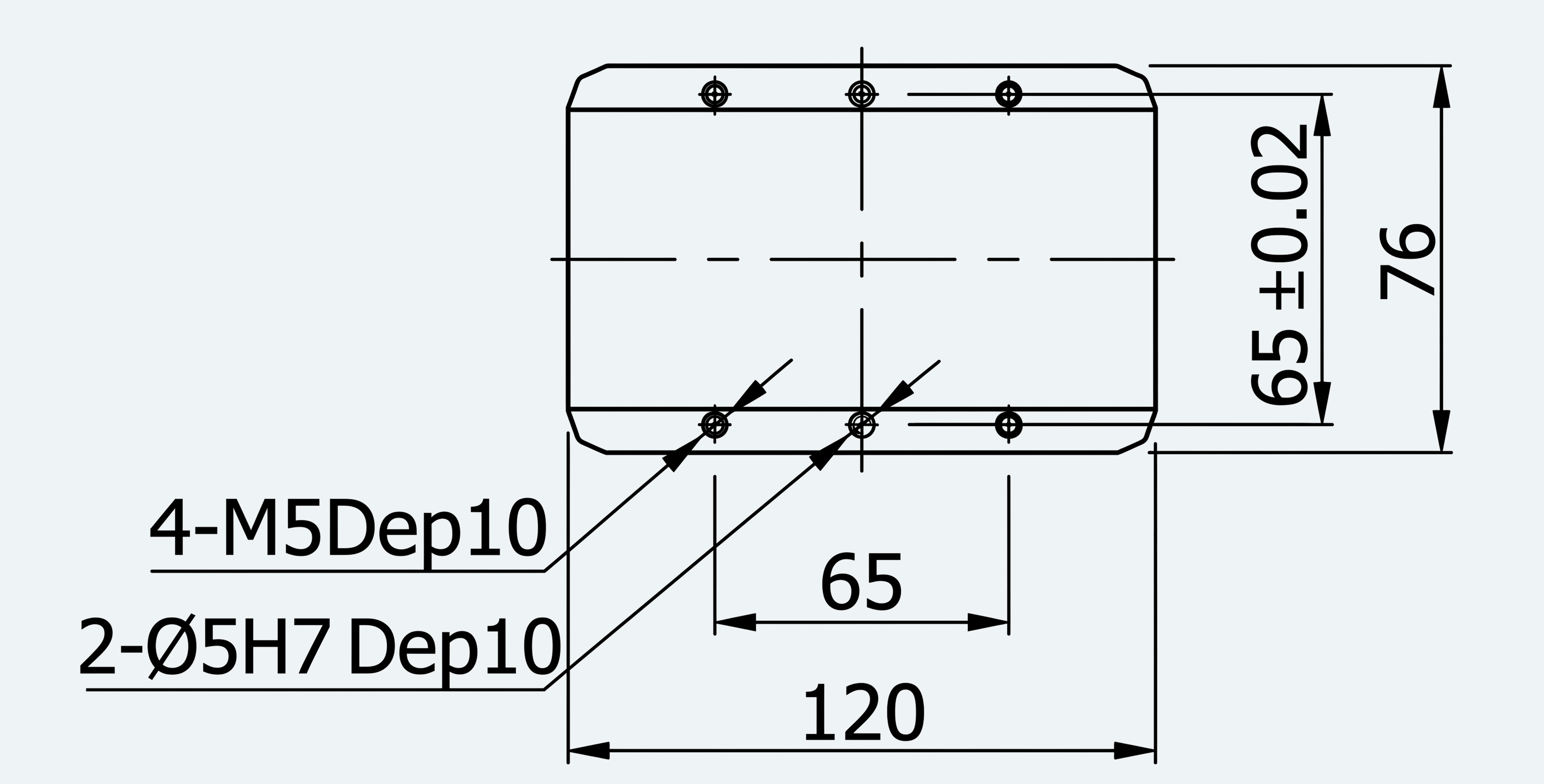 Mechanical View 2 for ES-LM-BS26-S0100-LREQ-MI01-M001