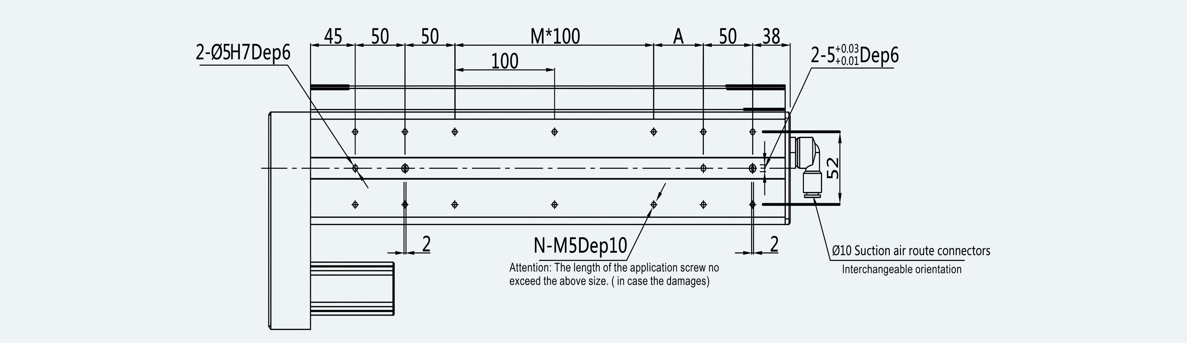 Mechanical View 5 for ES-LM-BS26-S0100-LREQ-MI01-M001