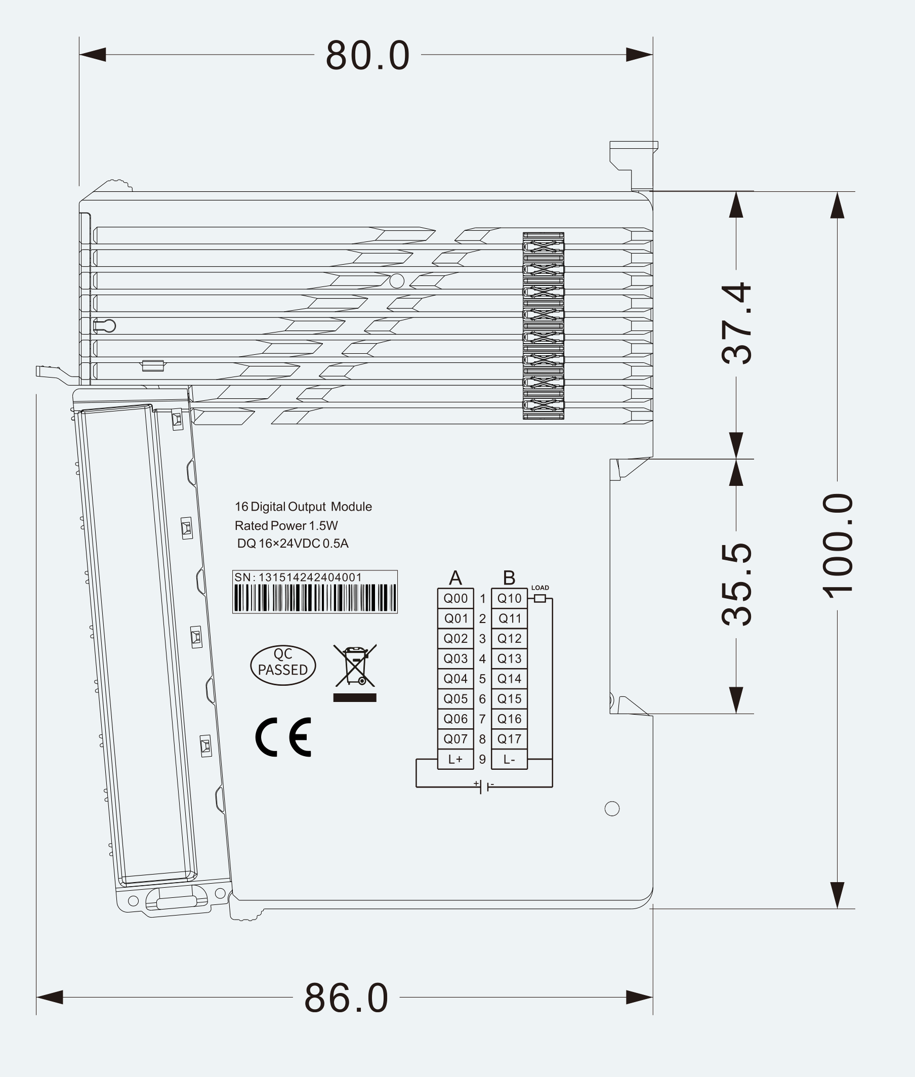 Mechanical View 1 for ES-IO-01-M002