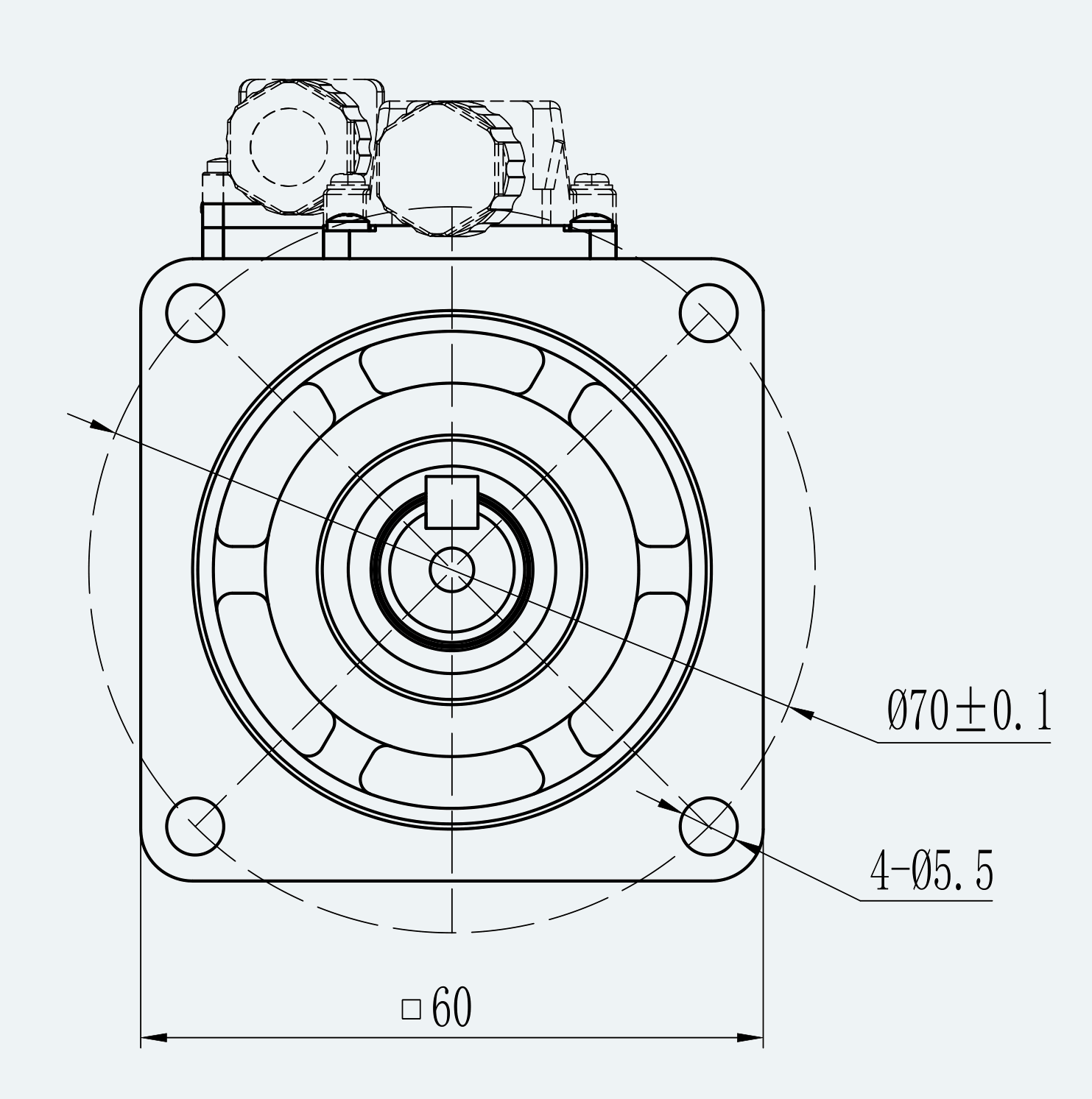 Mechanical View 3 for ES-SM-A03-060S-T1P27NM-400W-001