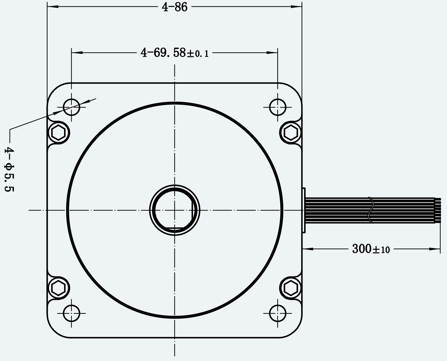 Mechanical View 2 for ES-DC-SL08-M003