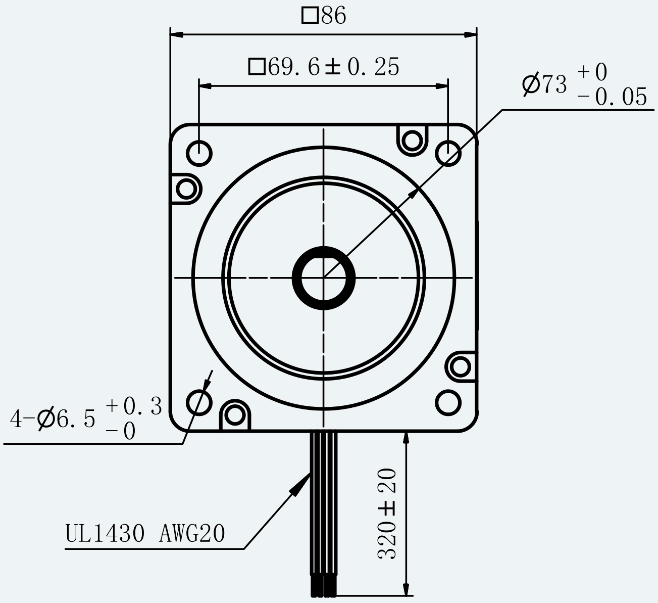 Mechanical View 1 for ES-ST-34H2075-450-4AL