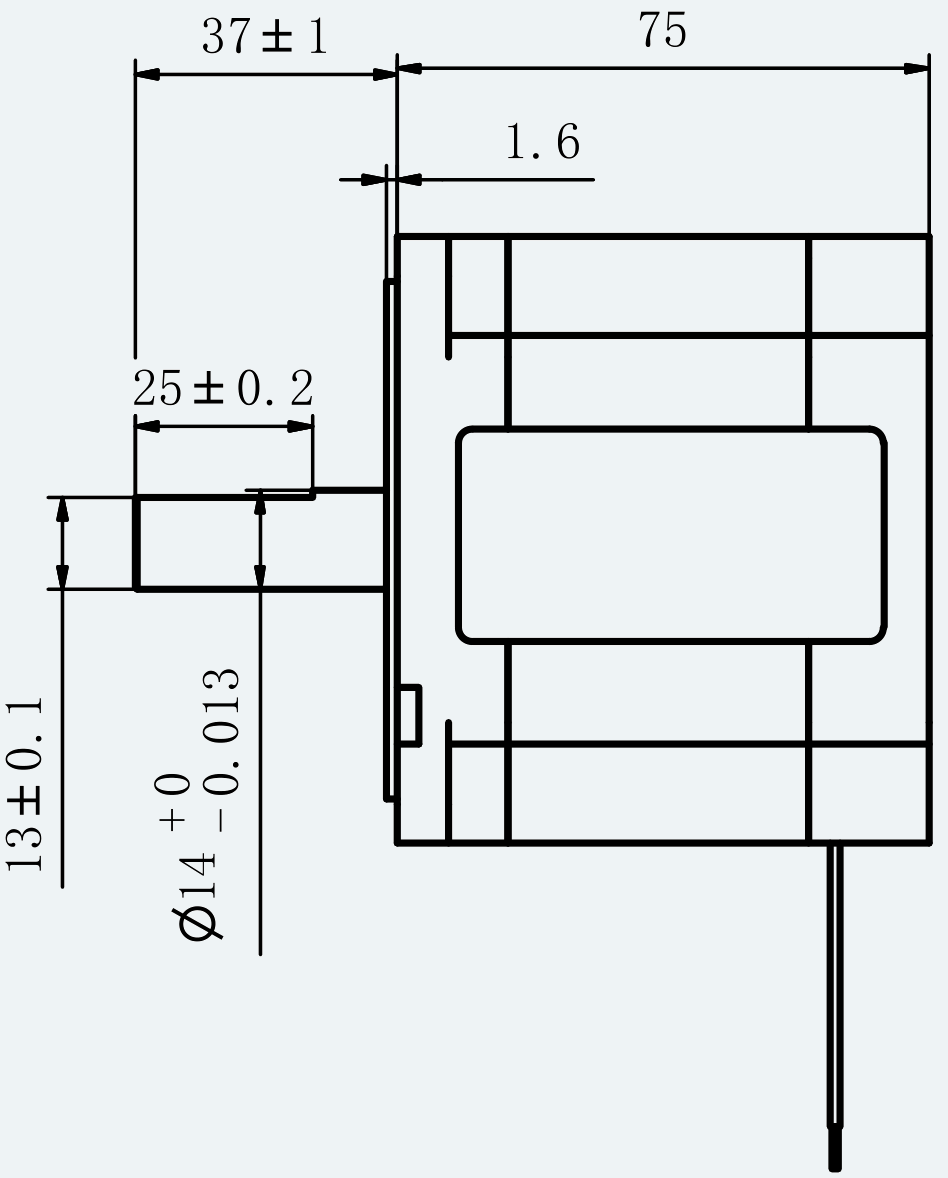 Mechanical View 2 for ES-ST-34H2075-450-4AL