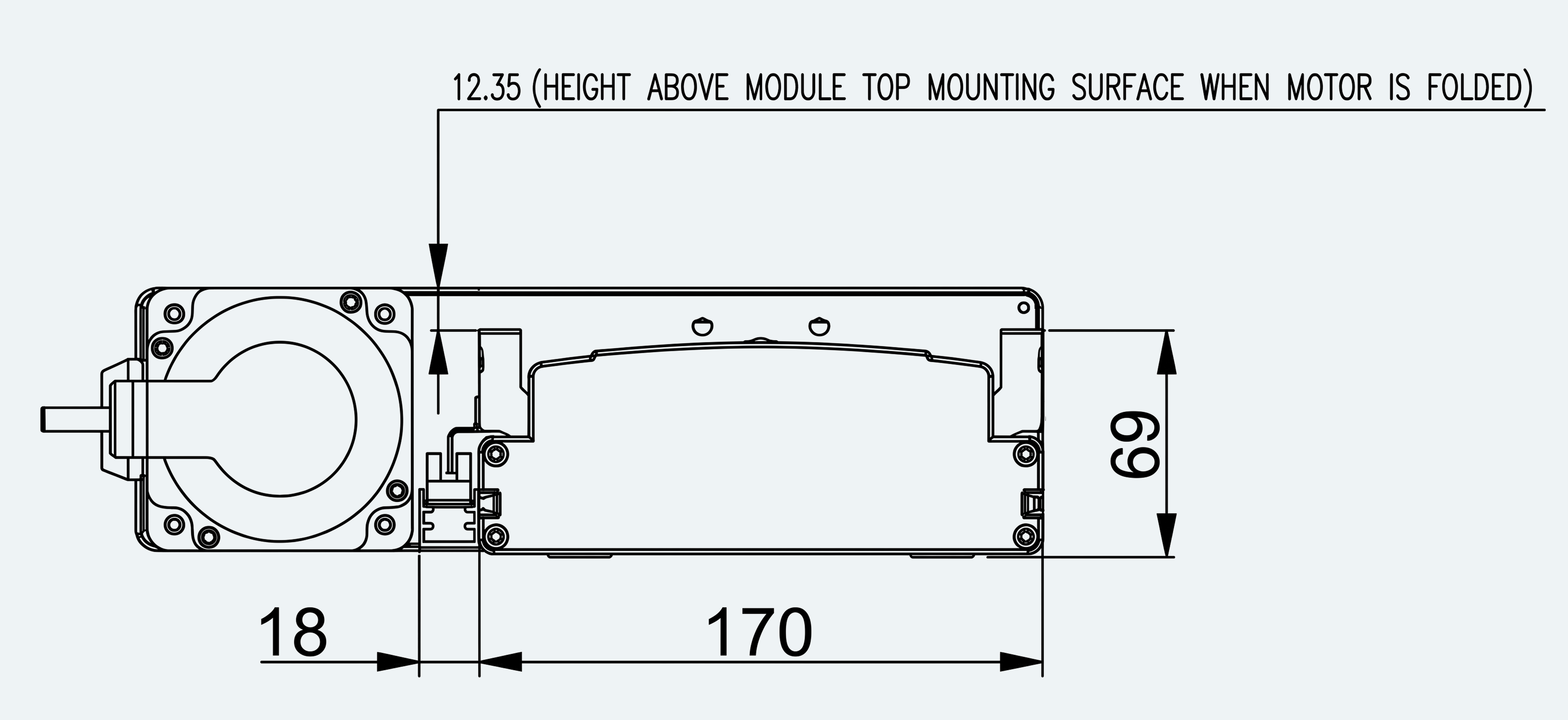 Mechanical View 3 for ES-LM-BS17-S0060-LREQ-MI01-M001