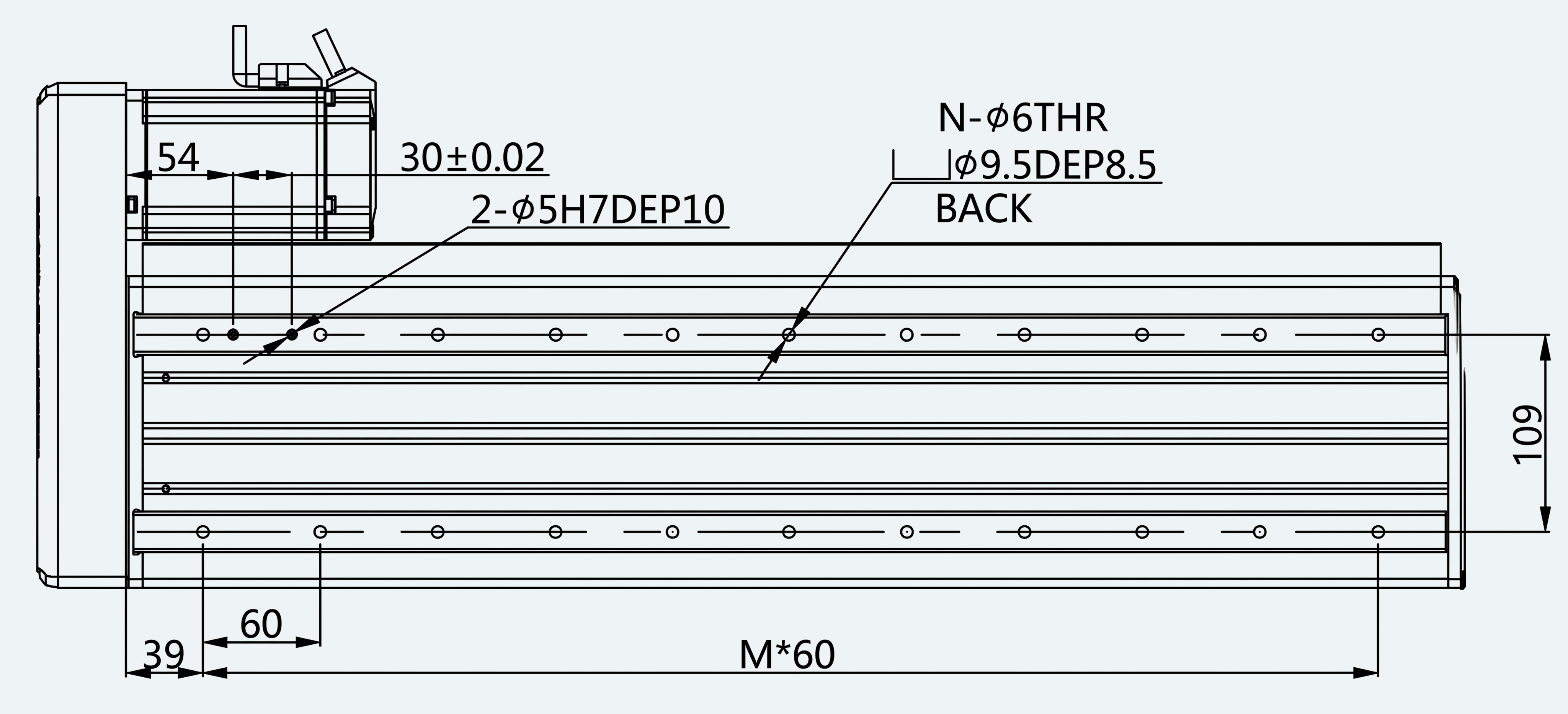 Mechanical View 5 for ES-LM-BS17-S0060-LREQ-MI01-M001