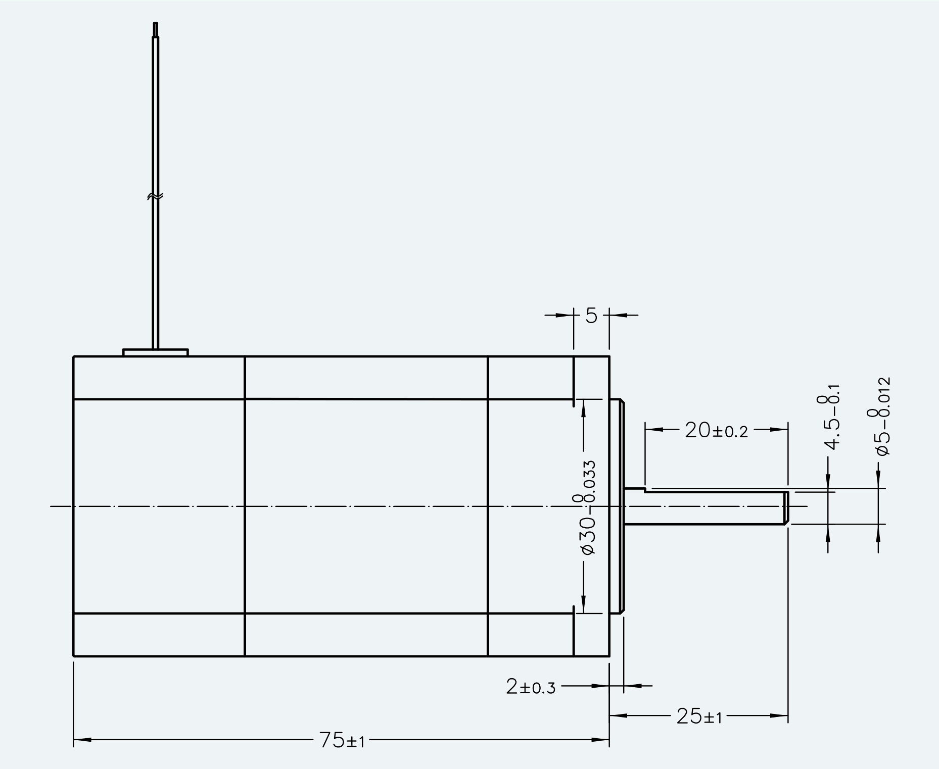 Mechanical View 1 for ES-DC-SL05-M004