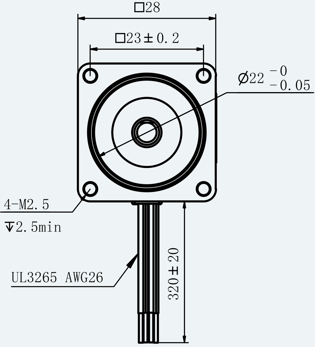 Mechanical View 2 for ES-ST-11H2033-100-4AL