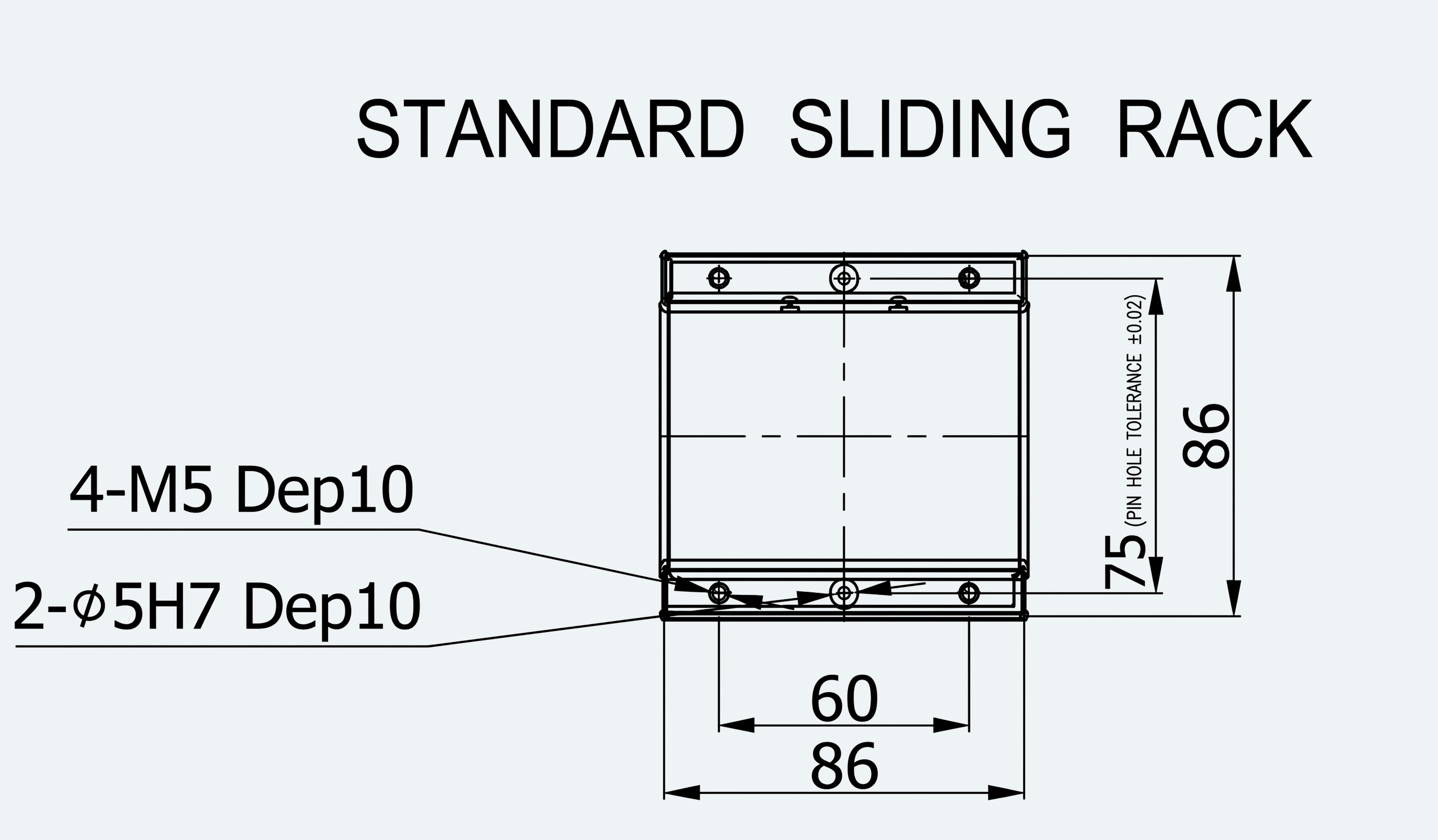 Mechanical View 2 for ES-LM-BS02-S0060-LREQ-MI01-M001