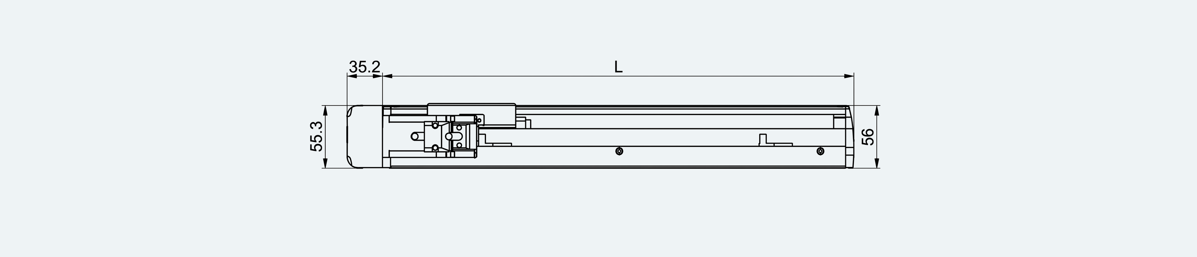 Mechanical View 3 for ES-LM-BS02-S0060-LREQ-MI01-M001
