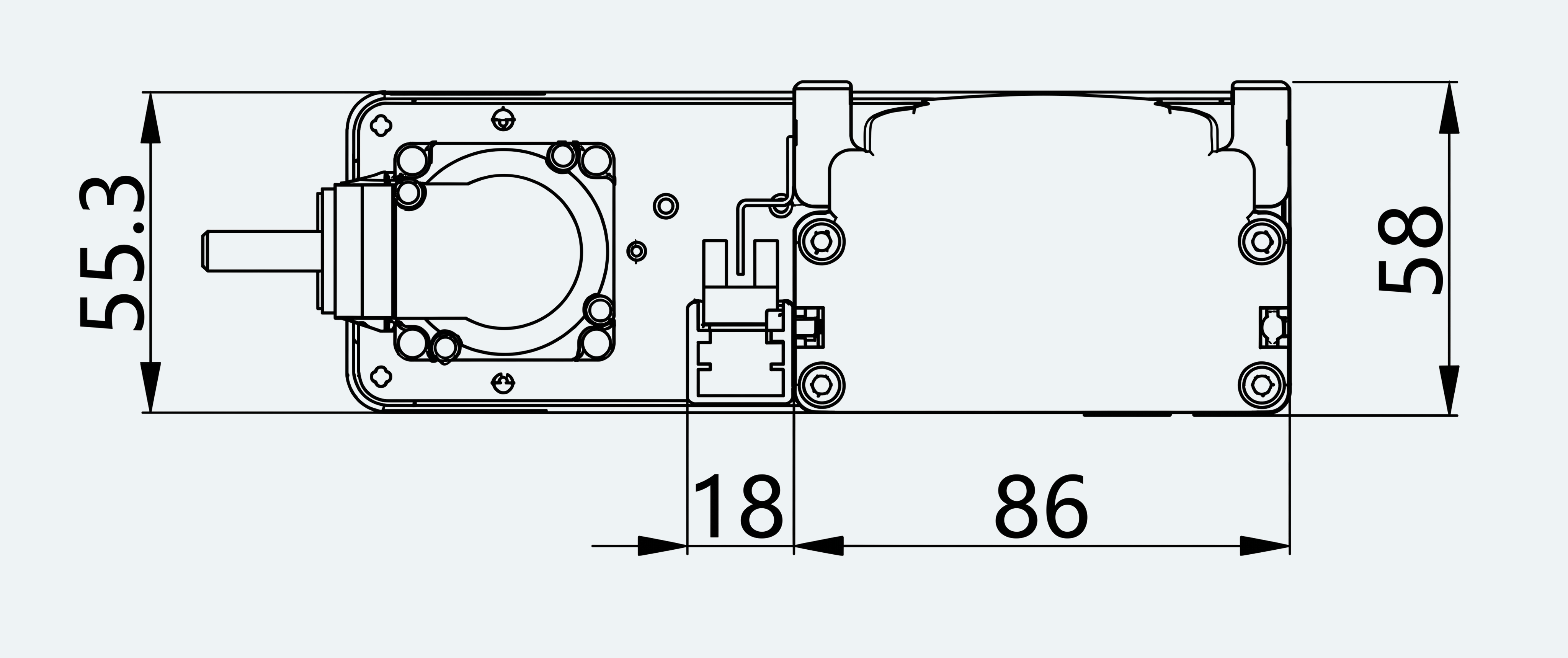 Mechanical View 4 for ES-LM-BS02-S0060-LREQ-MI01-M001