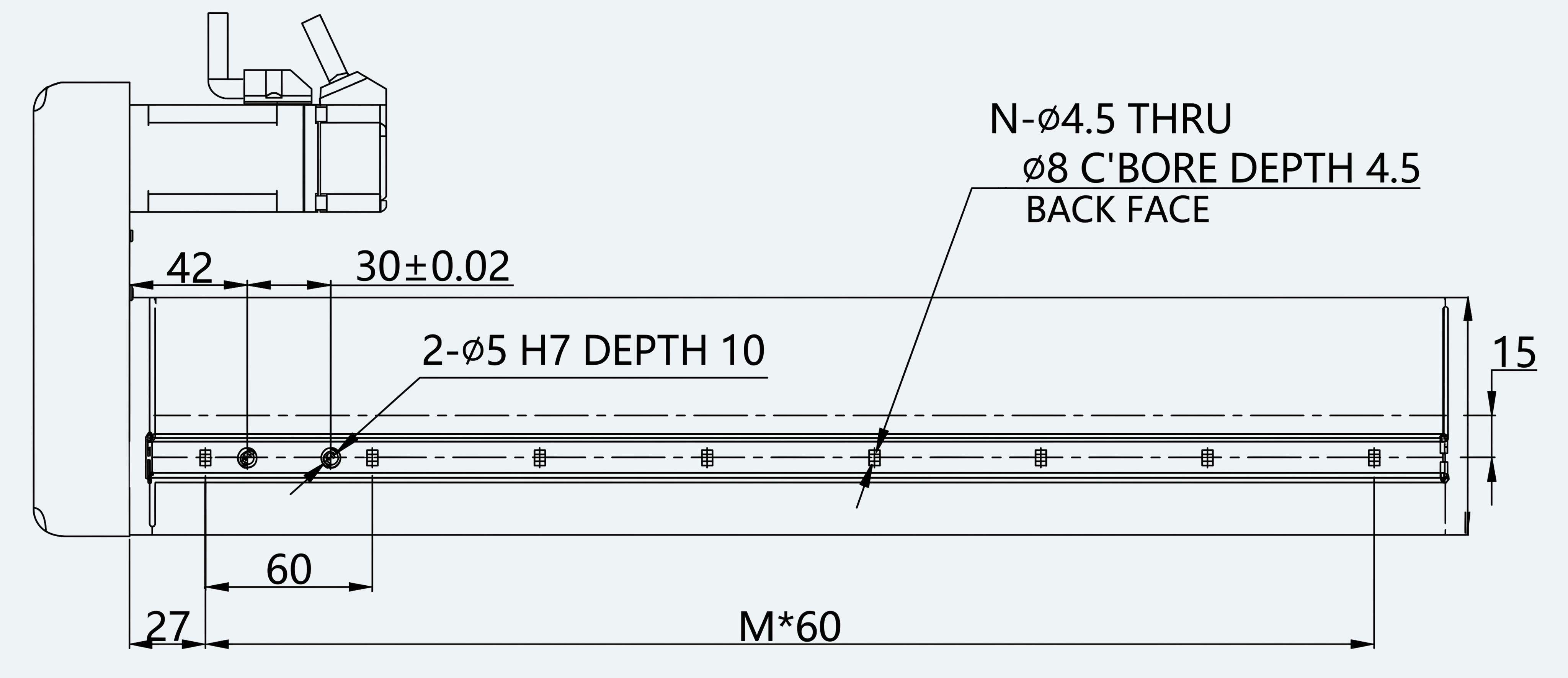 Mechanical View 5 for ES-LM-BS02-S0060-LREQ-MI01-M001