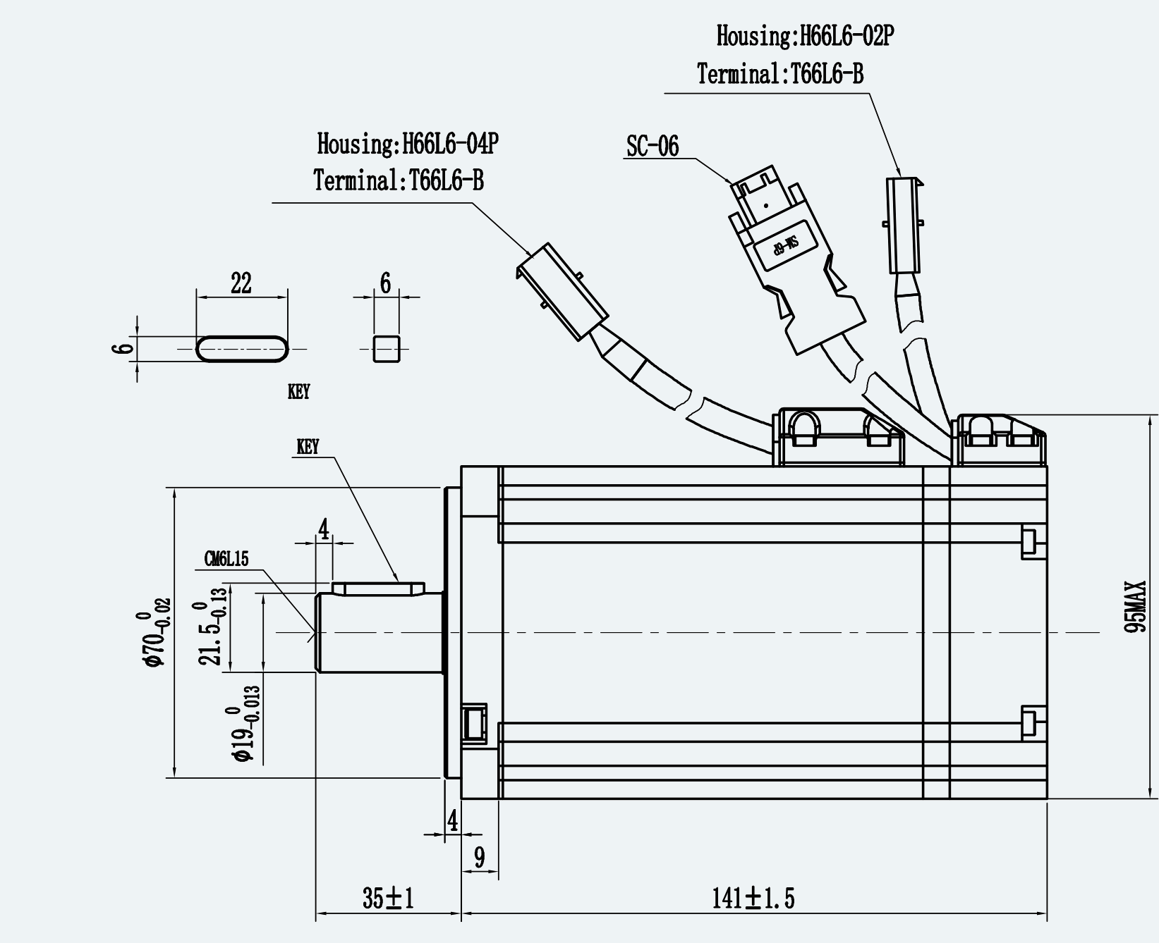 Mechanical View 1 for ES-SM-A01-080S-T2P39NM-750W-002