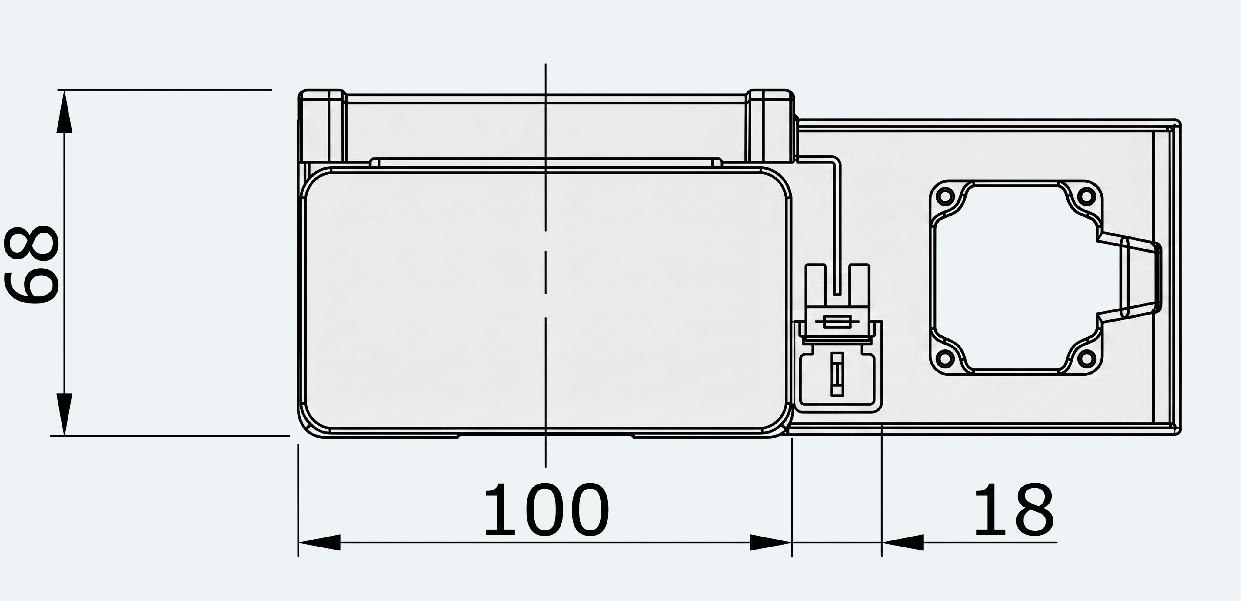 Mechanical View 4 for ES-LM-BS29-S0100-LREQ-MI01-M001
