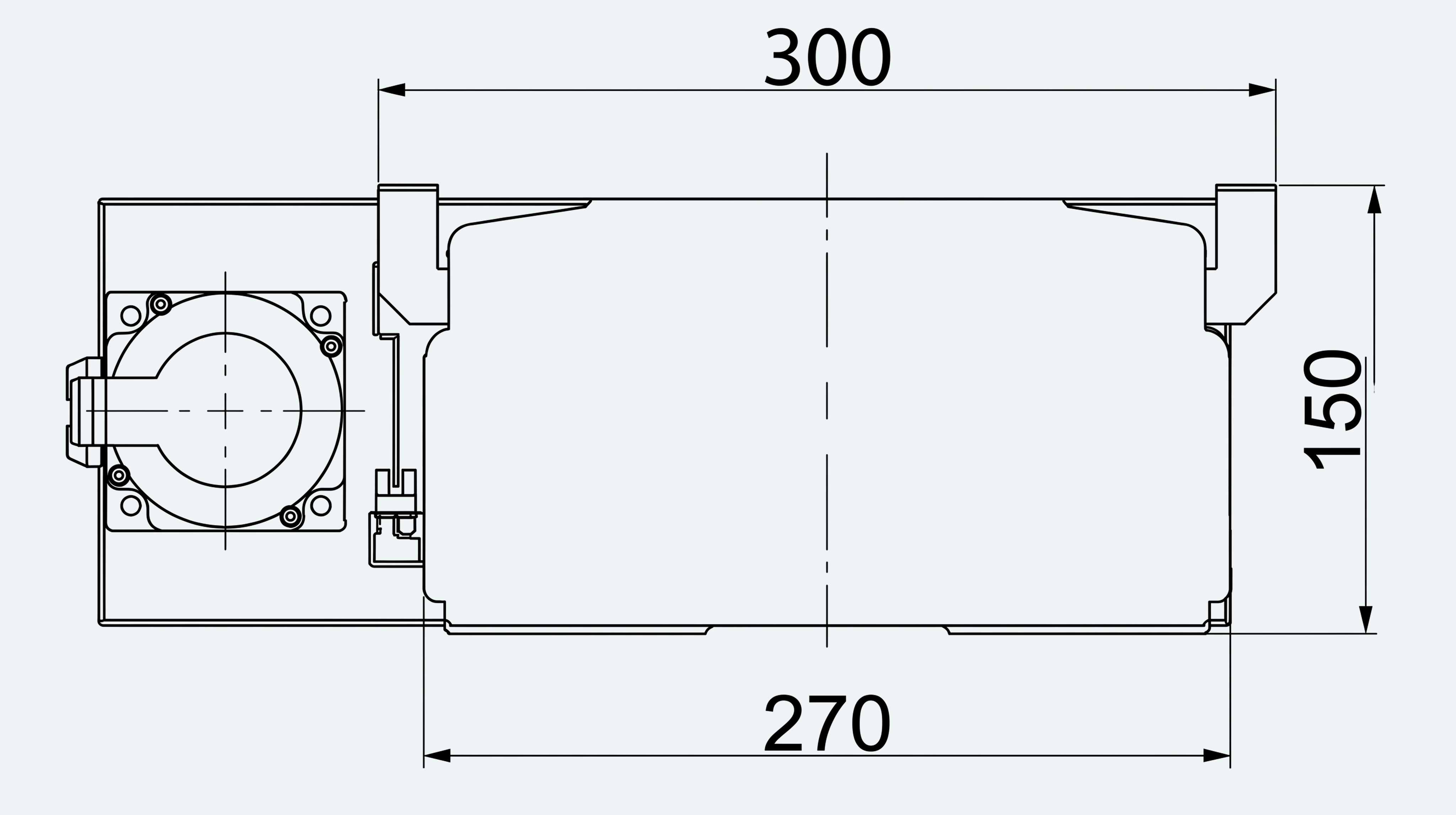 Mechanical View 3 for ES-LM-BS65-S0050-LREQ-MI01-M001
