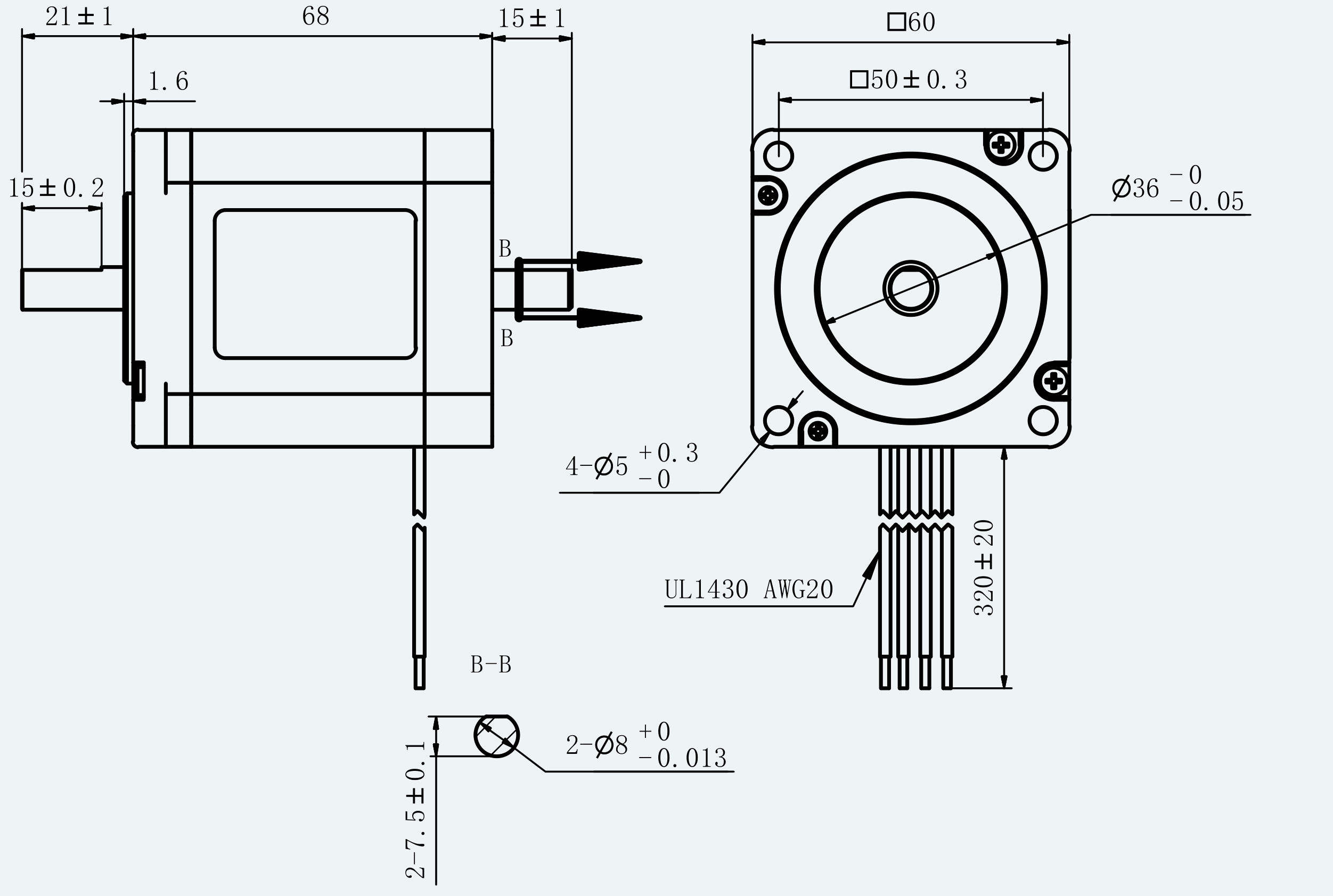 Mechanical View 1 for ES-ST-24H2068-400-4BL