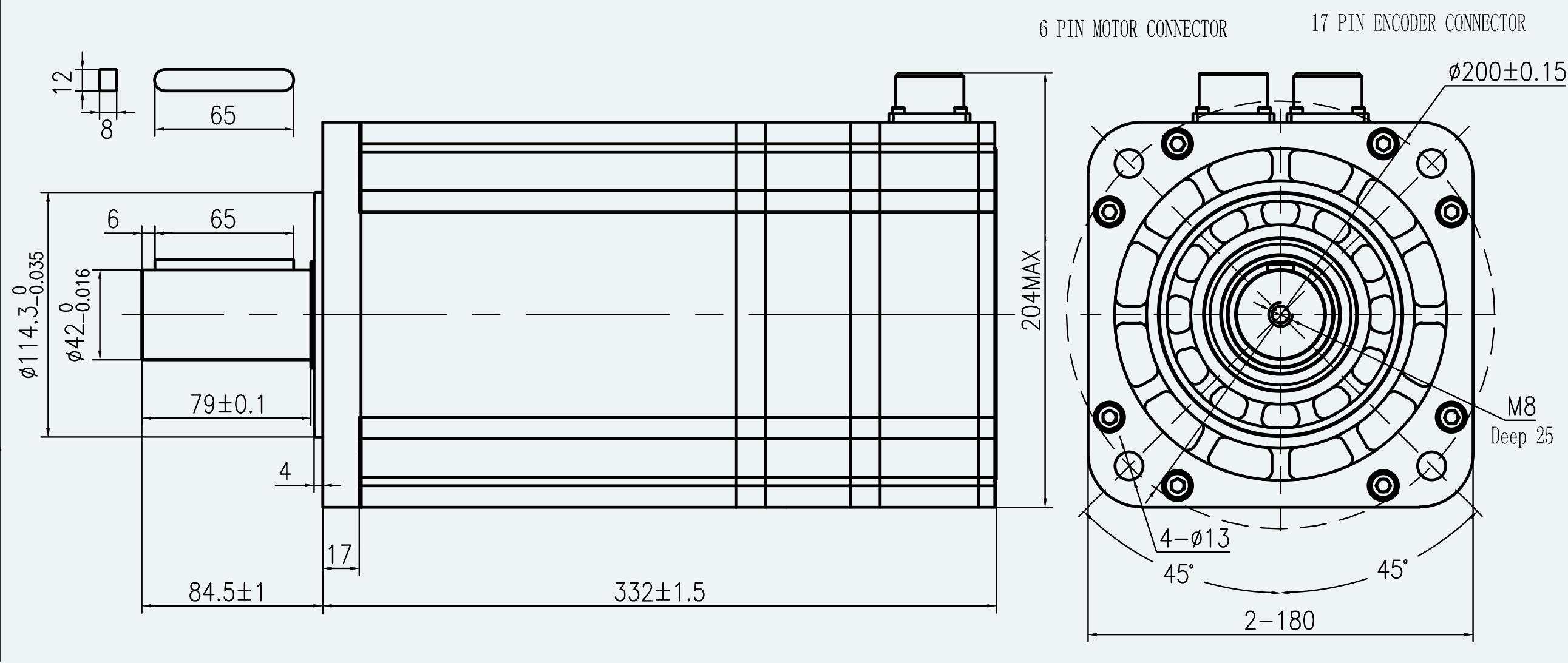 Drawing View for ES-SM-A02-180D-T22NM-3500W-002