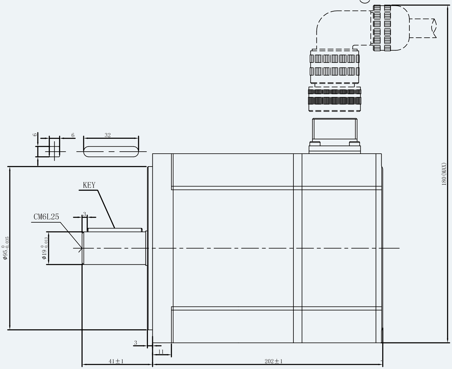 Mechanical View 2 for ES-SM-A02-110D-T6NM-1260W-001