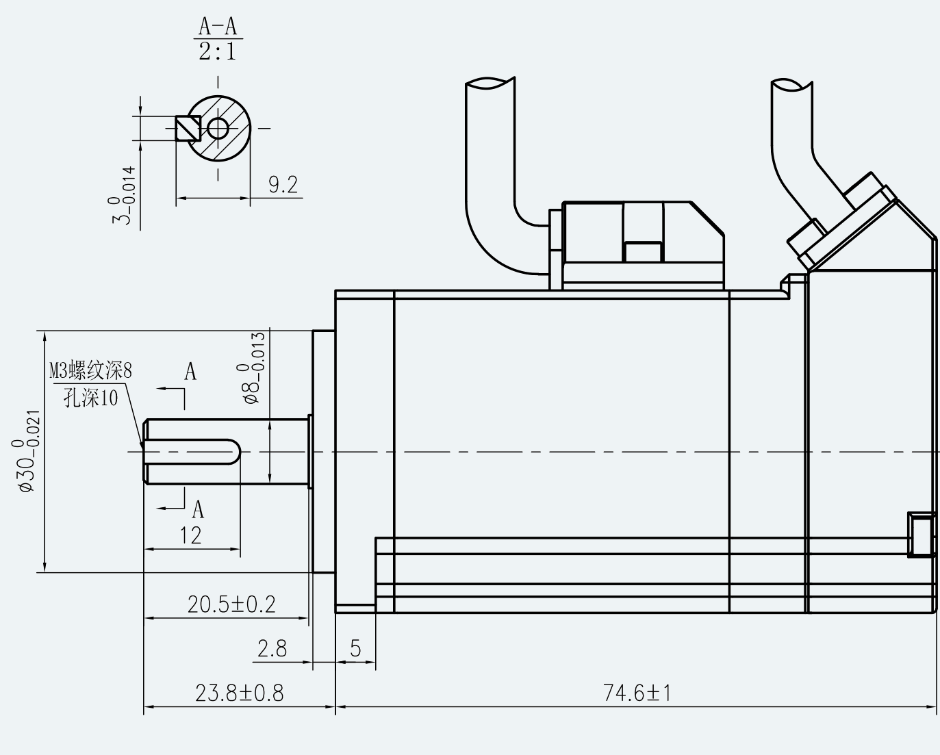 Mechanical View 2 for ES-SM-A01-040S-T0P16NM-50W-001