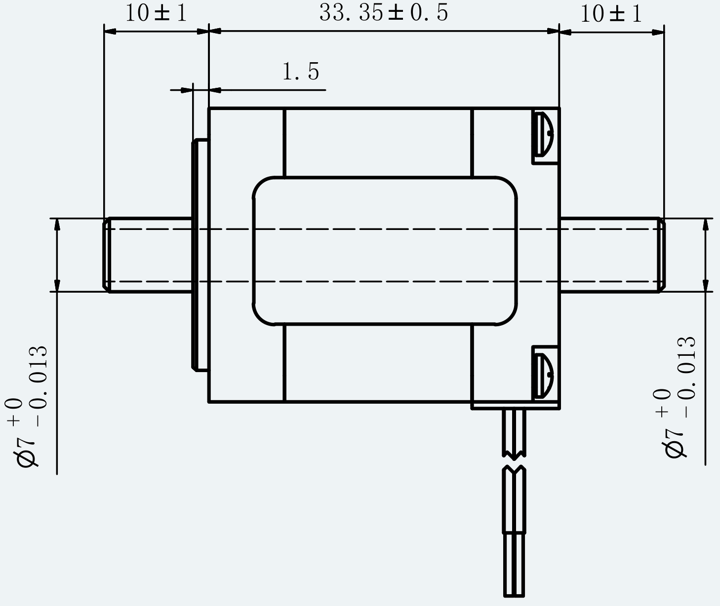 Mechanical View 2 for ES-ST-11HS2033-4D-100