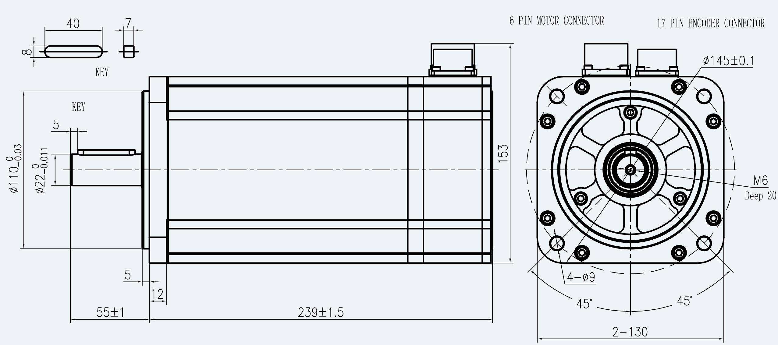 Drawing View for ES-SM-A02-130D-T14P3NM-3000W-001