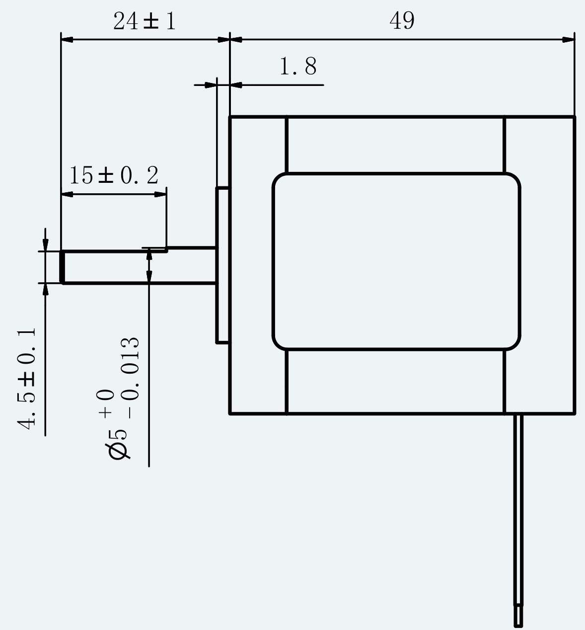 Mechanical View 1 for ES-ST-17H2049-150-4AL