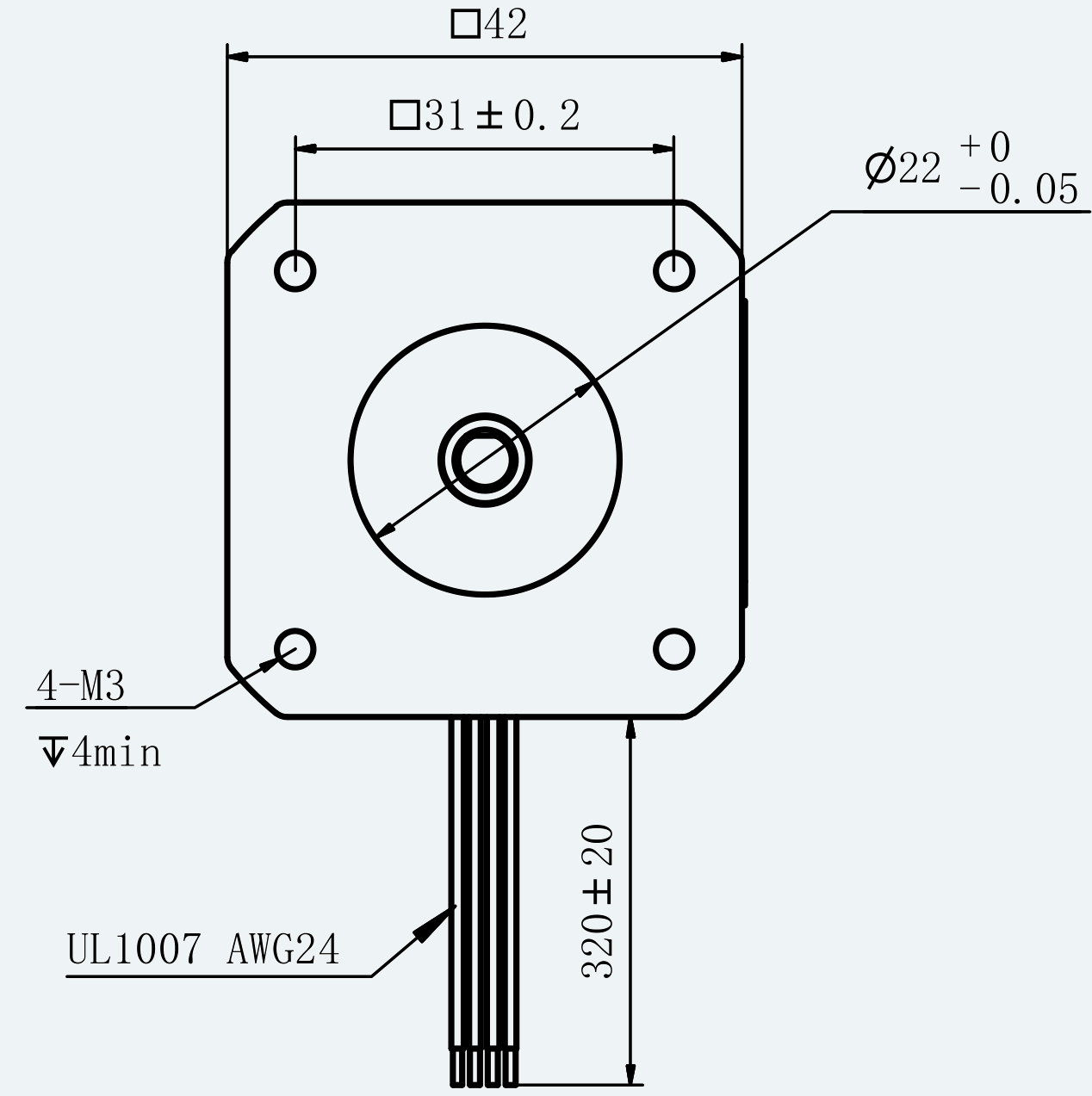 Mechanical View 2 for ES-ST-17H2049-150-4AL