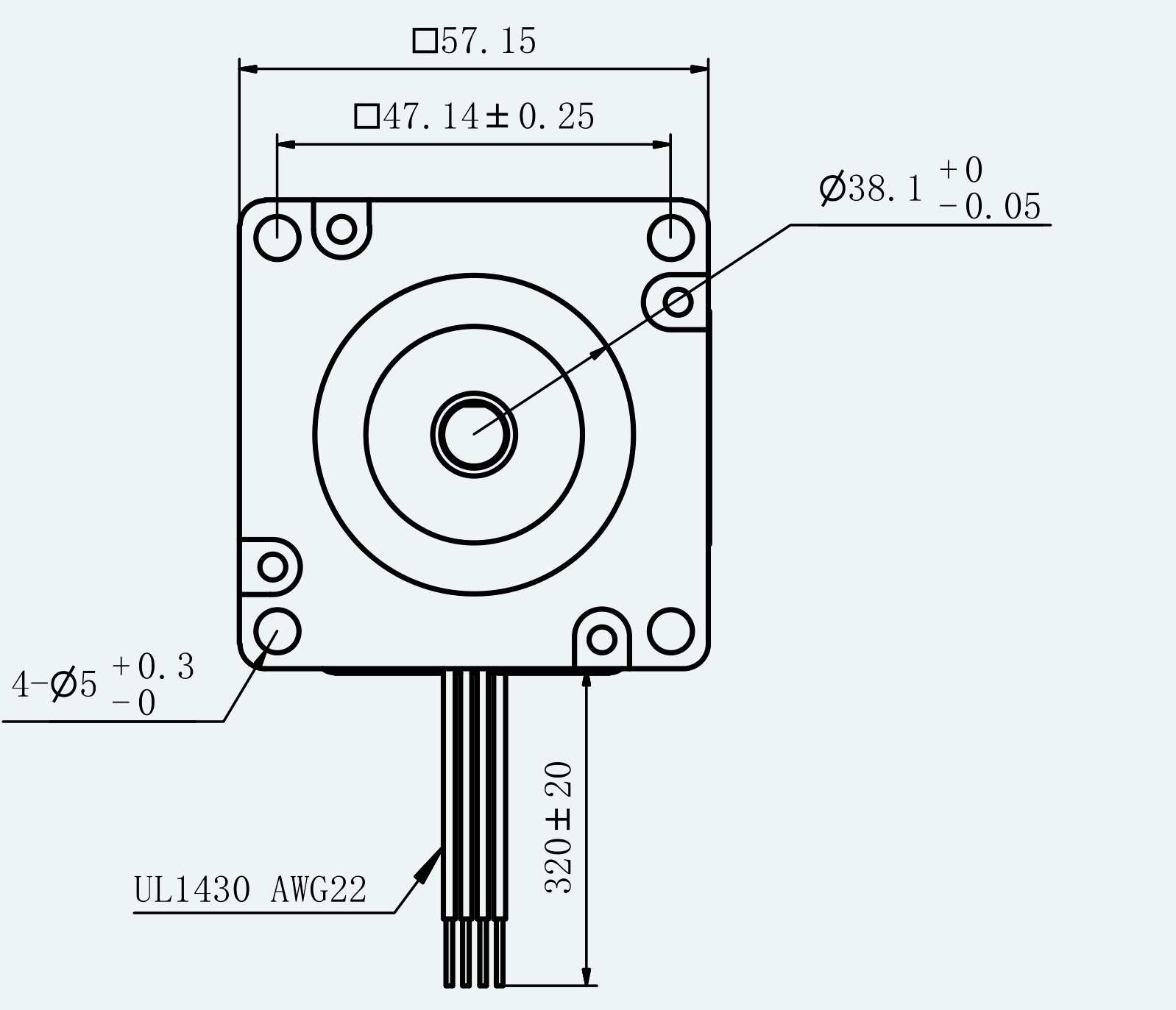 Mechanical View 1 for ES-ST-23H2065-300-4AL