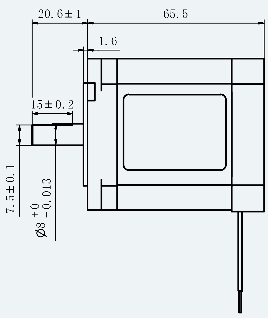 Mechanical View 2 for ES-ST-23H2065-300-4AL