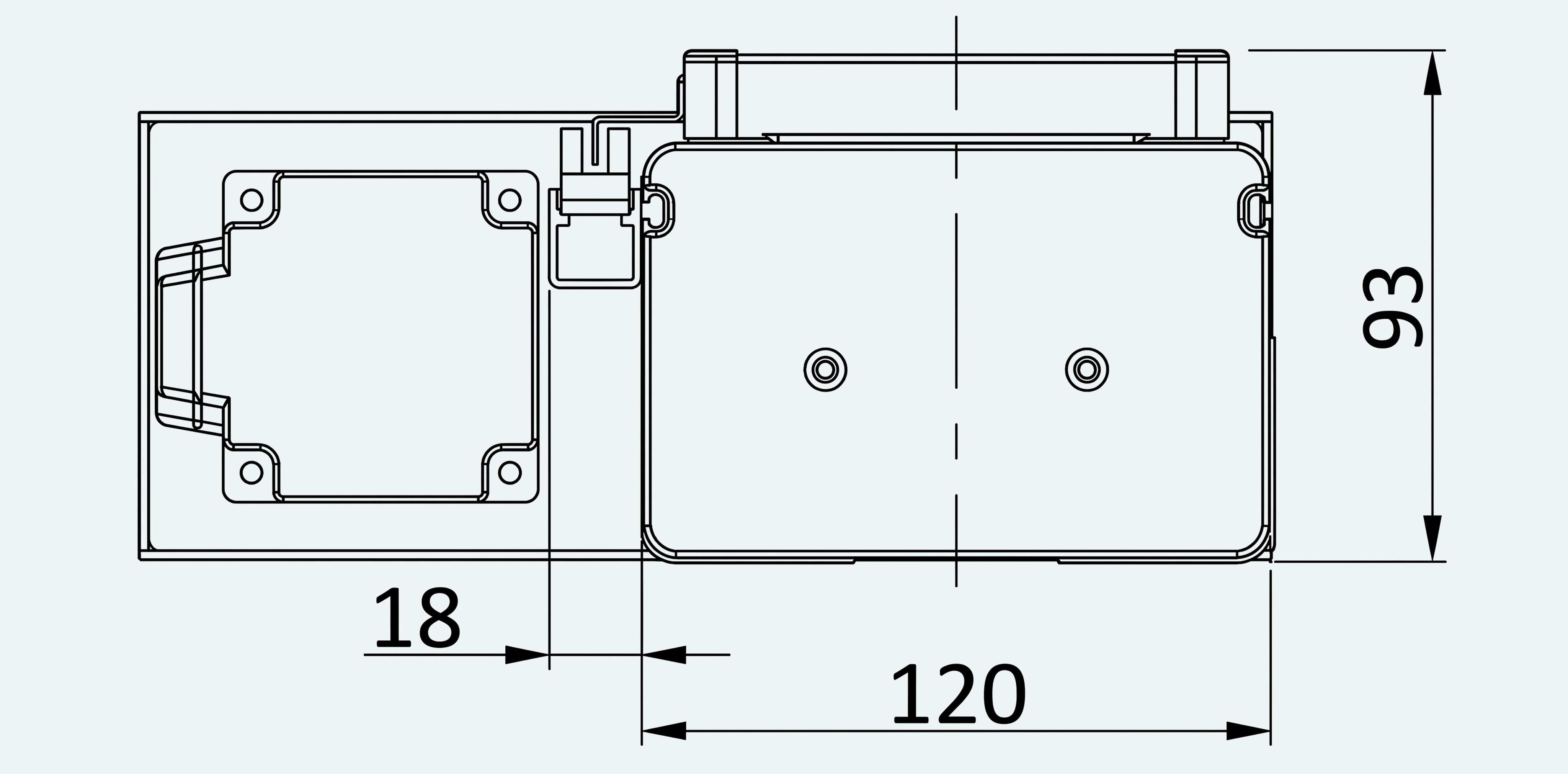 Mechanical View 4 for ES-LM-BS33-S0100-LREQ-MI01-M001