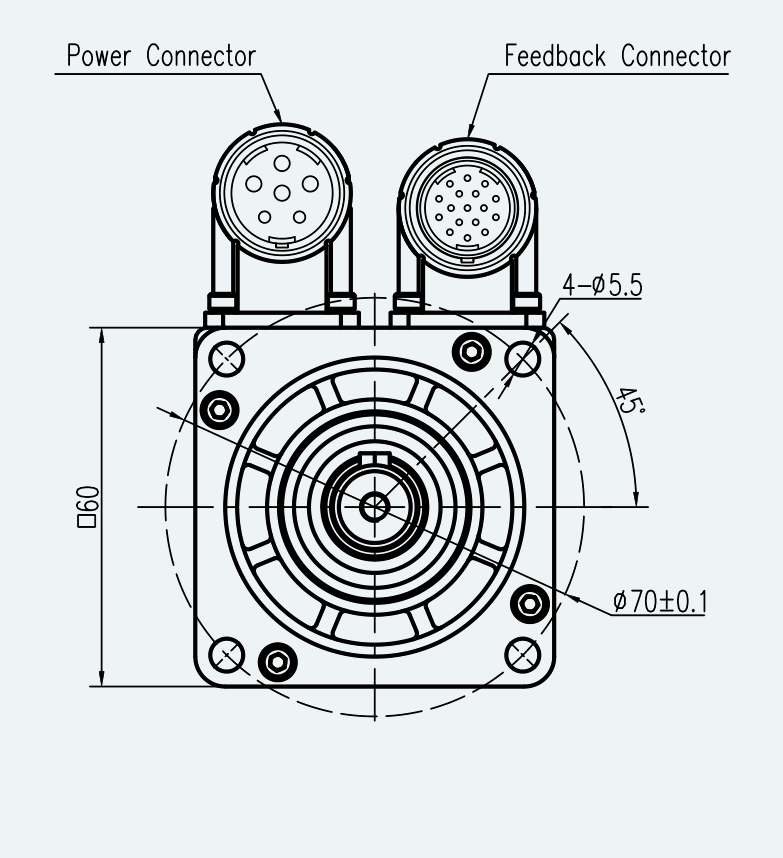 Mechanical View 2 for ES-SM-A02-060S-T0P64NM-200W-004