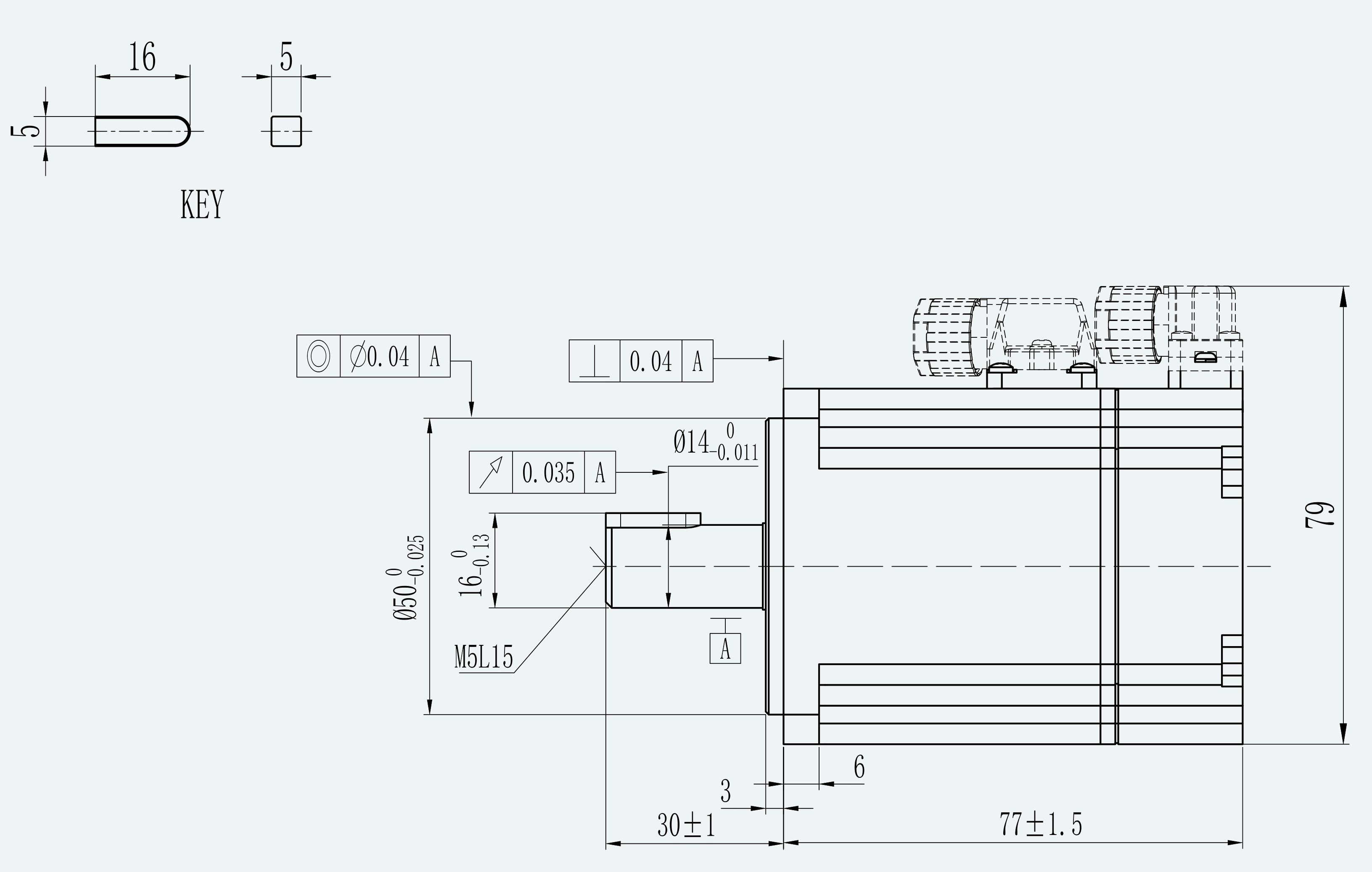 Mechanical View 1 for ES-SM-A03-060S-T0P64NM-200W-003
