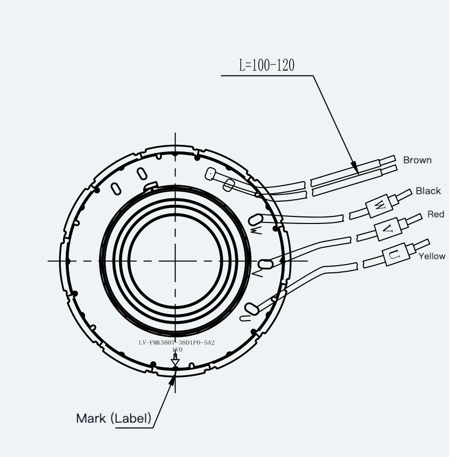 Mechanical View 1 for ES-FM-H01-OD038-T0P135NM-001