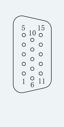 Feedback Connector Pinout for ES-SM-A02-080S-T2P39NM-750W-001