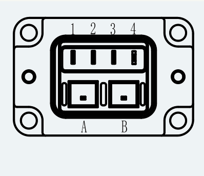 Power Connector Pinout for ES-SM-A03-040-T0P32NM-100W-004