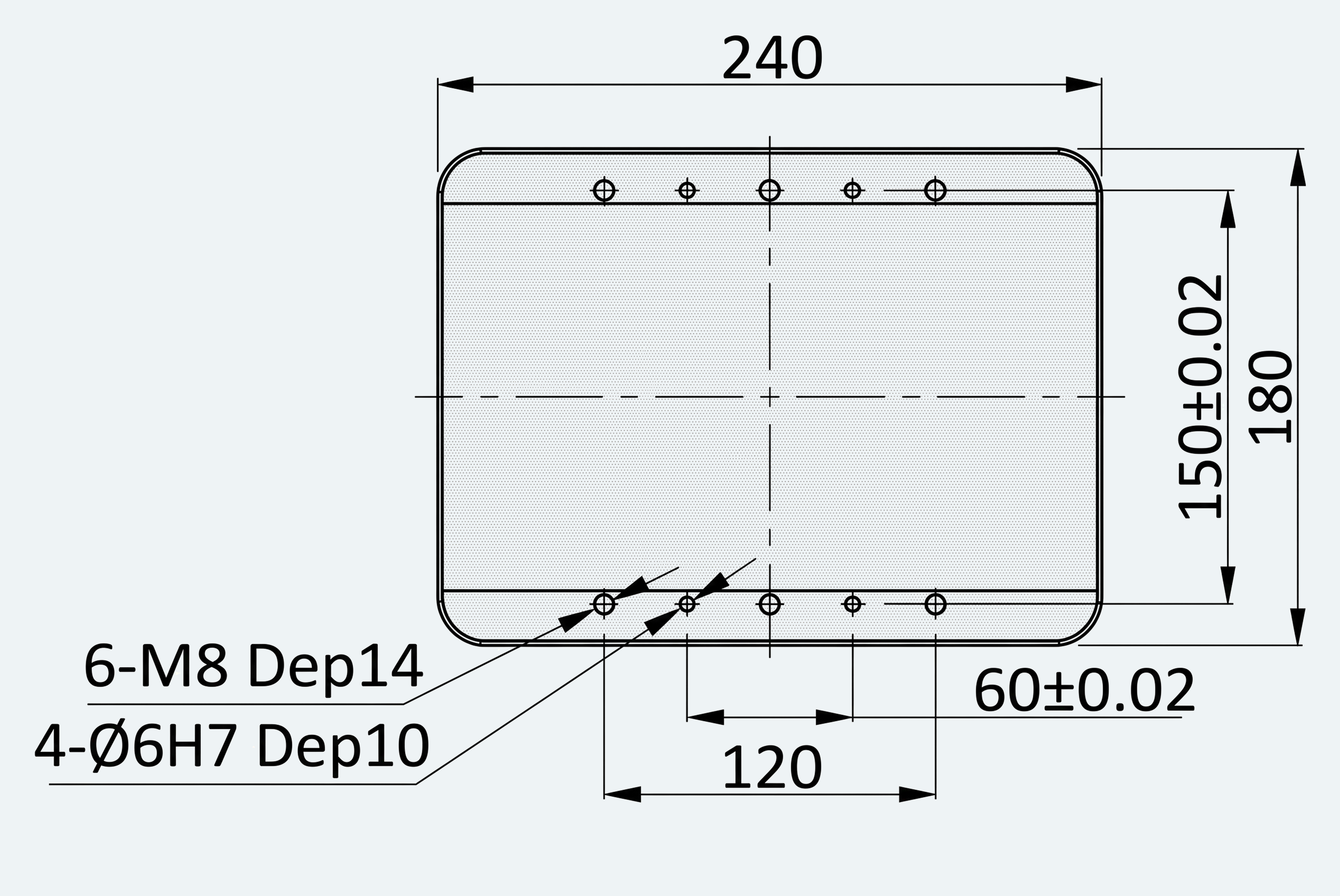 Mechanical View 2 for ES-LM-BS42-S0100-LREQ-MI01-M001
