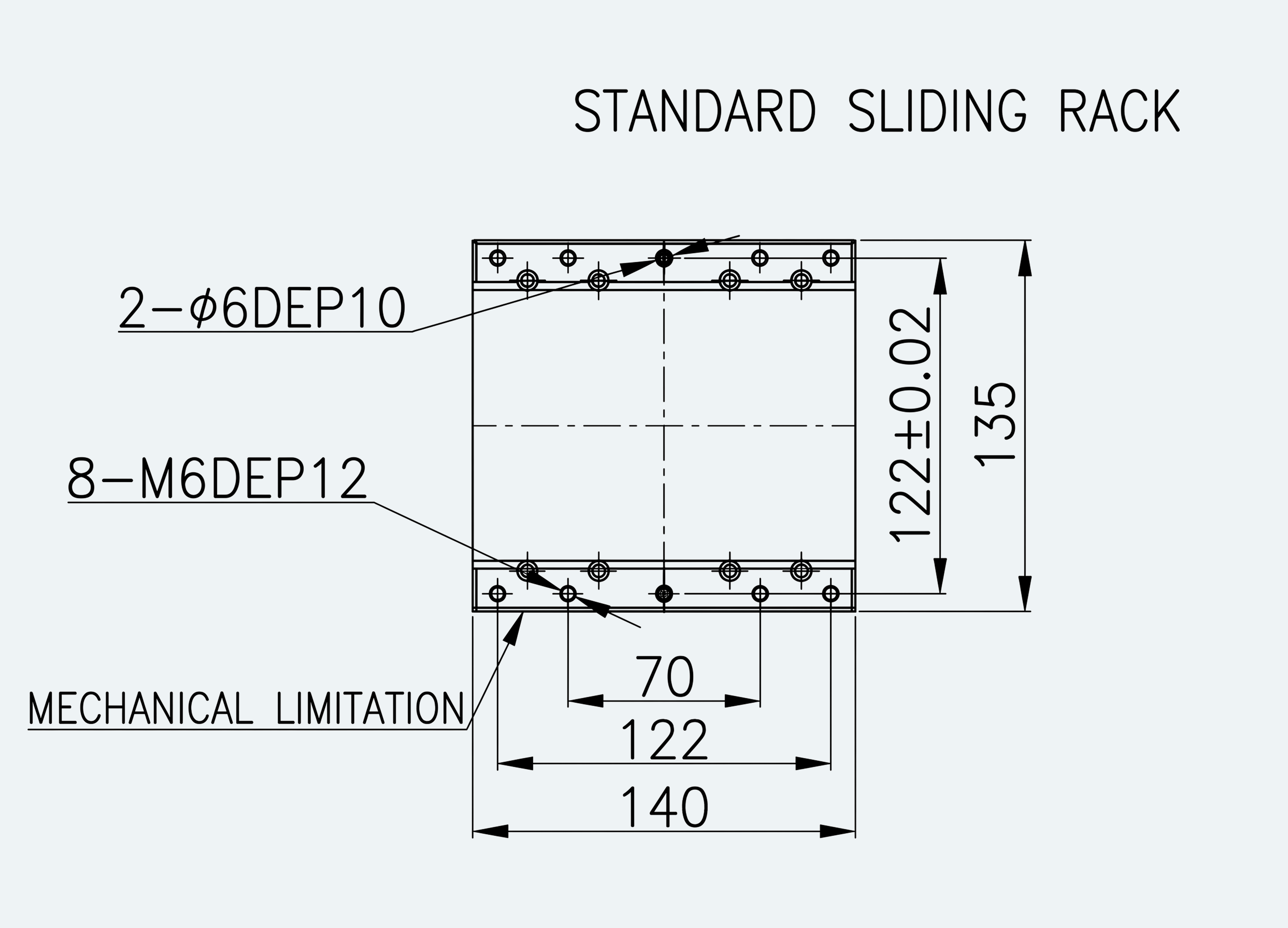 Mechanical View 2 for ES-LM-BS15-S0060-LREQ-MI01-M001